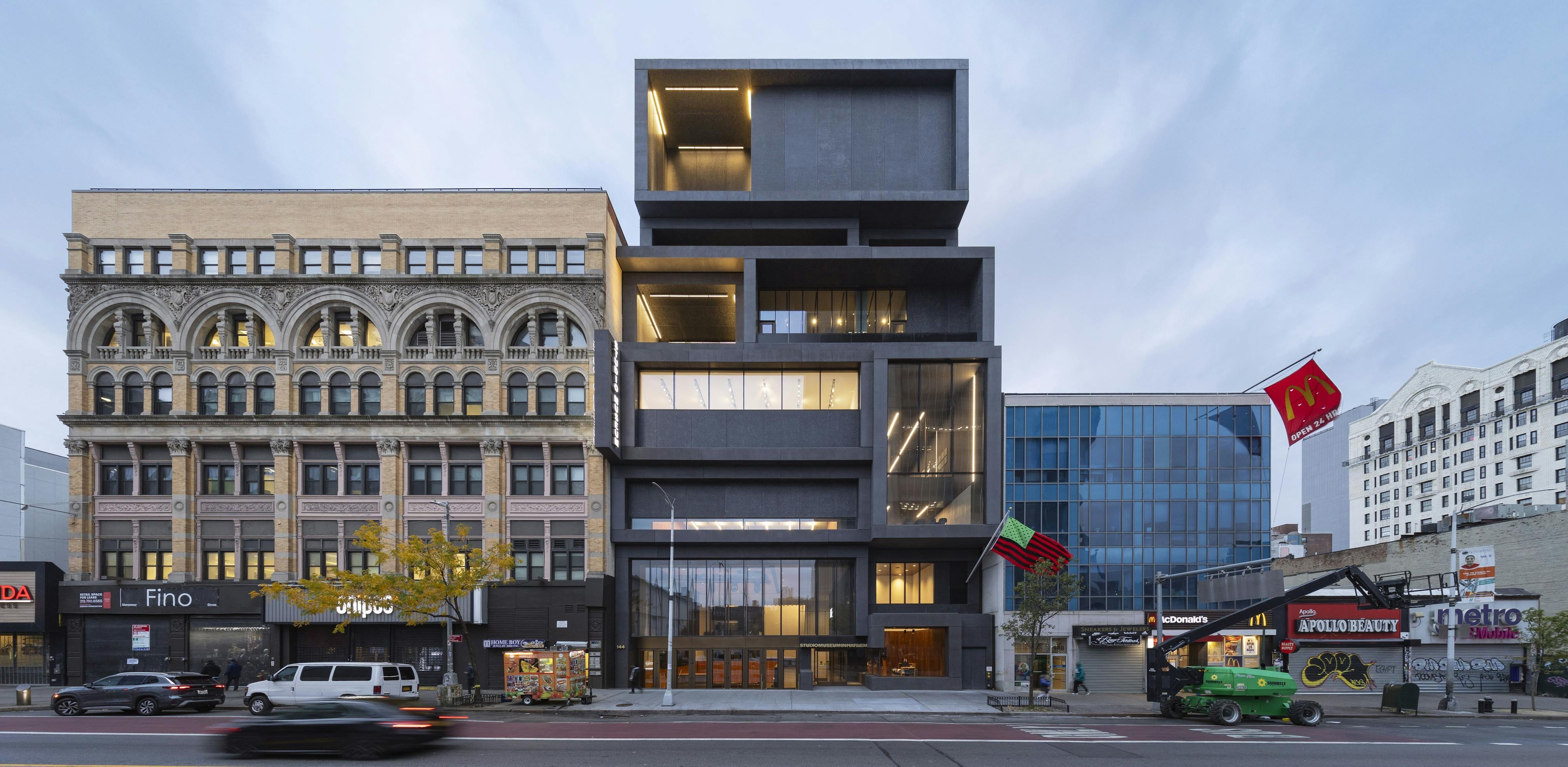 <p>Exterior view of the Studio Museum in Harlem's new building. Photo: © Albert Vecerka/Esto</p>