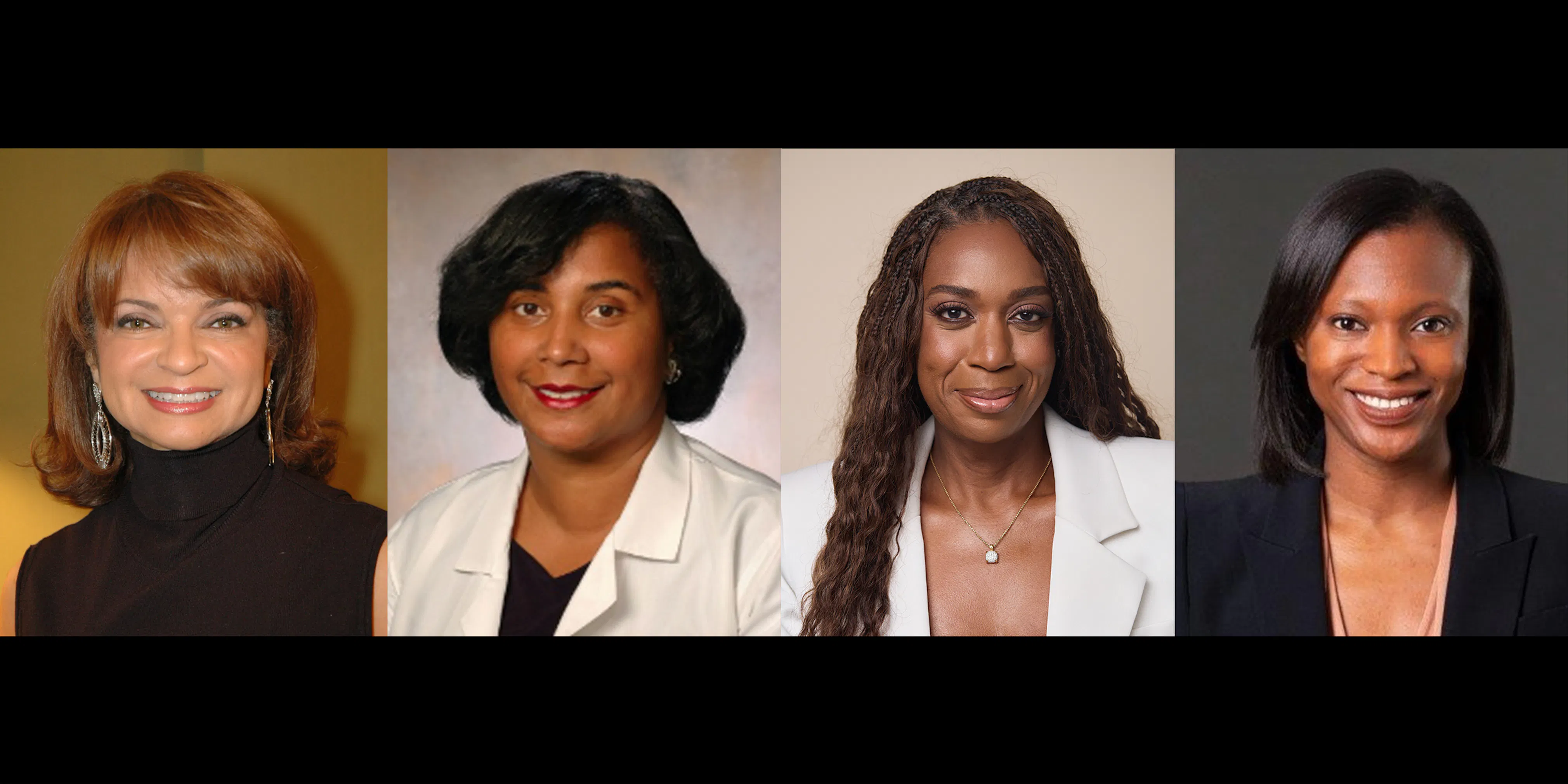 <p>From left to right: Kathryn C. Chenault, Dr. Anita Blanchard, Sherrese Clarke, and Jamila Justine Willis</p>