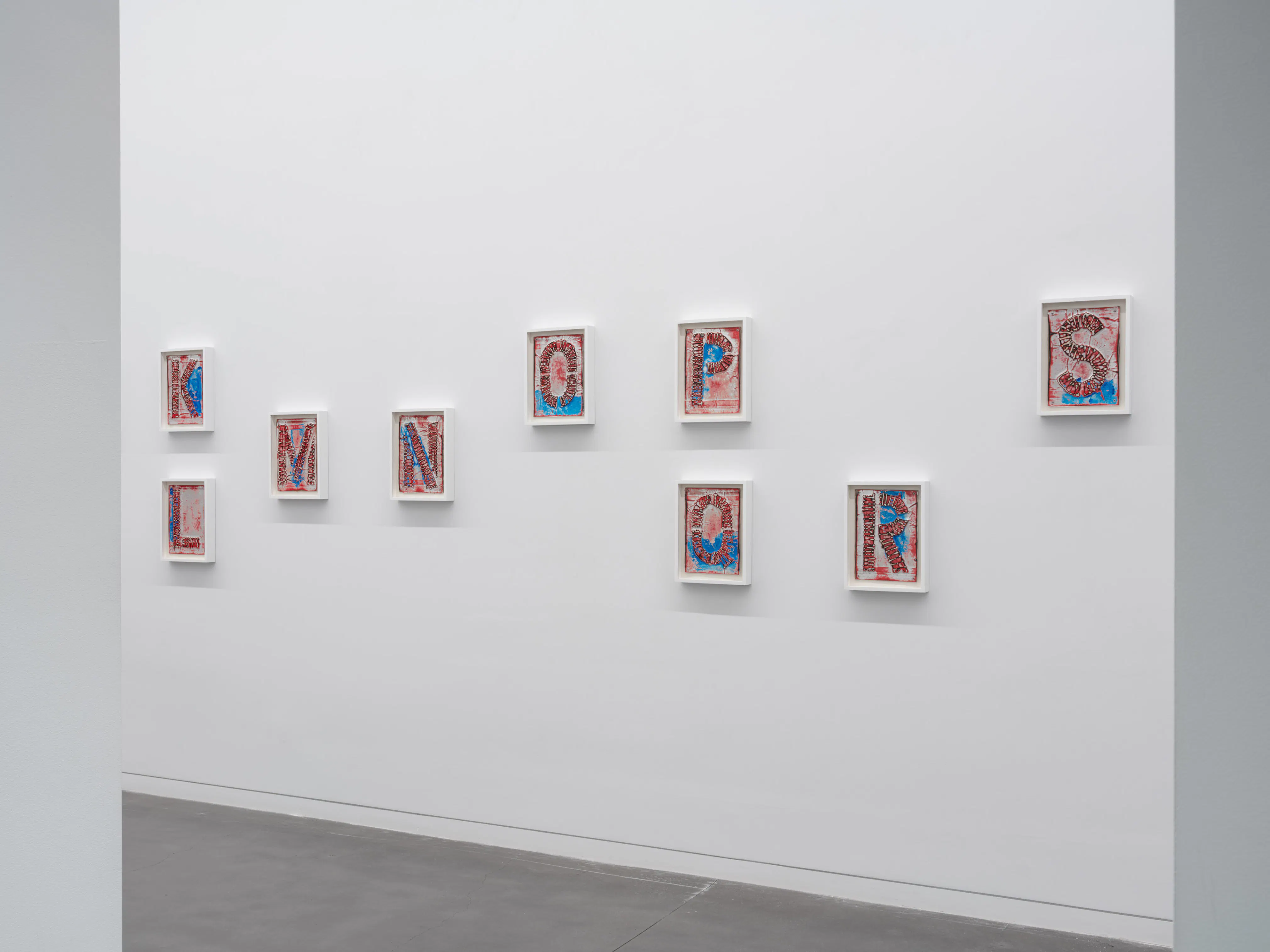 <p>Mark Bradford, Untitled (A–Z) (2010) (installation view), 2026. Photo: Kris Graves</p>