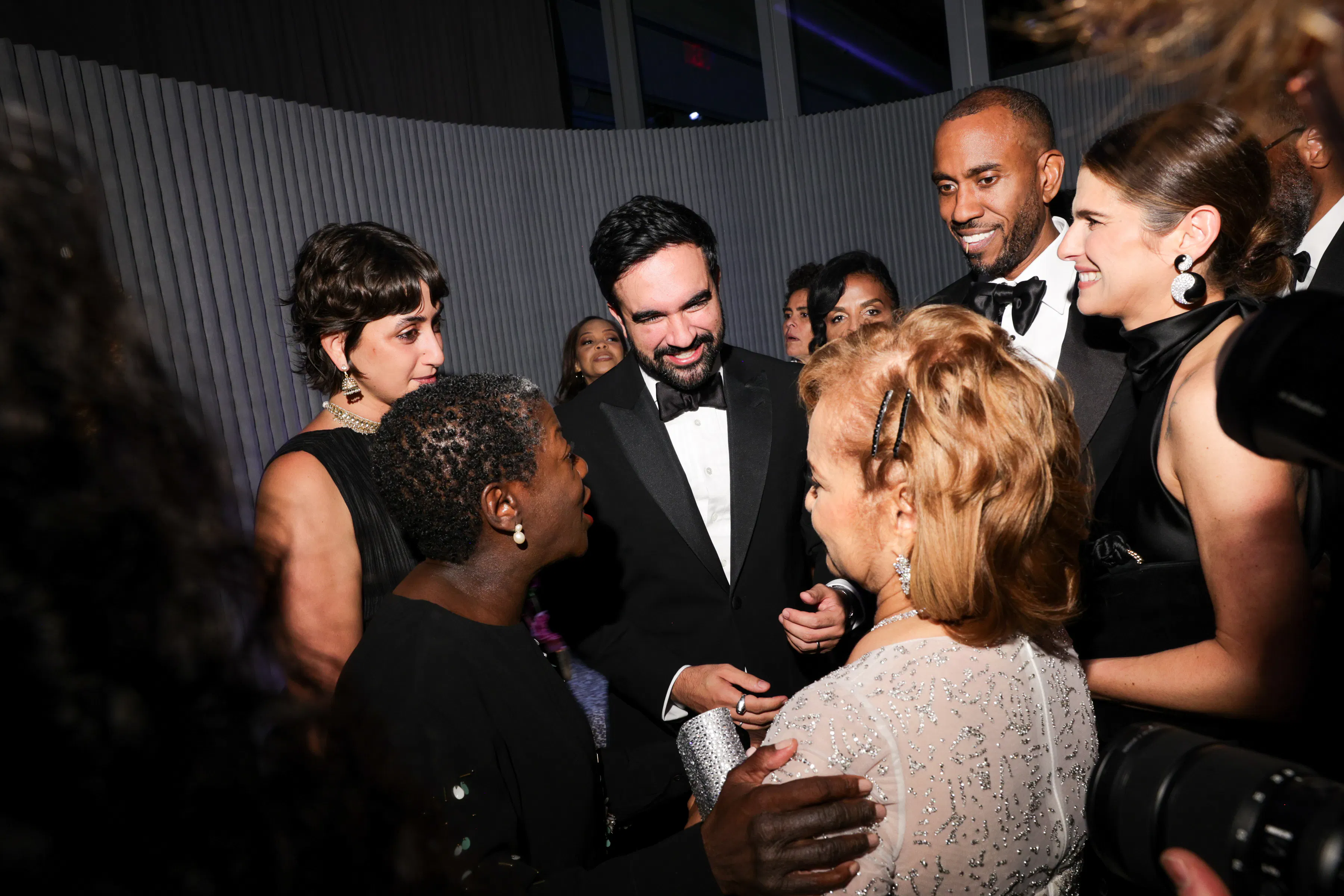 <p>Rama Duwaji, Thelma Golden, Zohran Mamdani, Kathryn C. Chenault, Rashid Johnson, and Lake Bell. Photo: Bre Johnson/BFA.com</p>