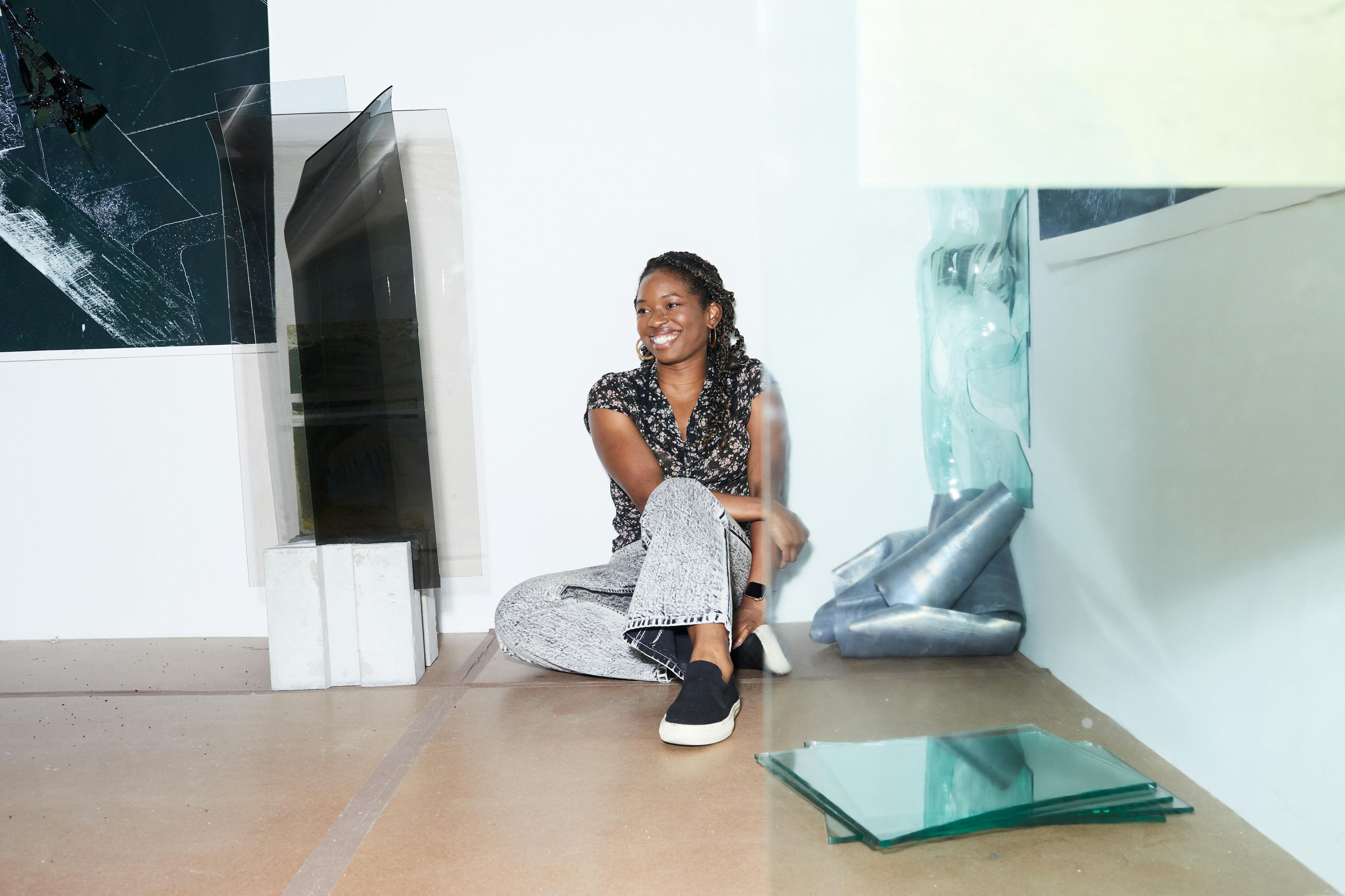 <p>Studio Museum in Harlem Artist in Residence 2022–23 Charisse Pearlina Weston in her studio, August 2023. Photo: Lelanie Foster<br /></p>