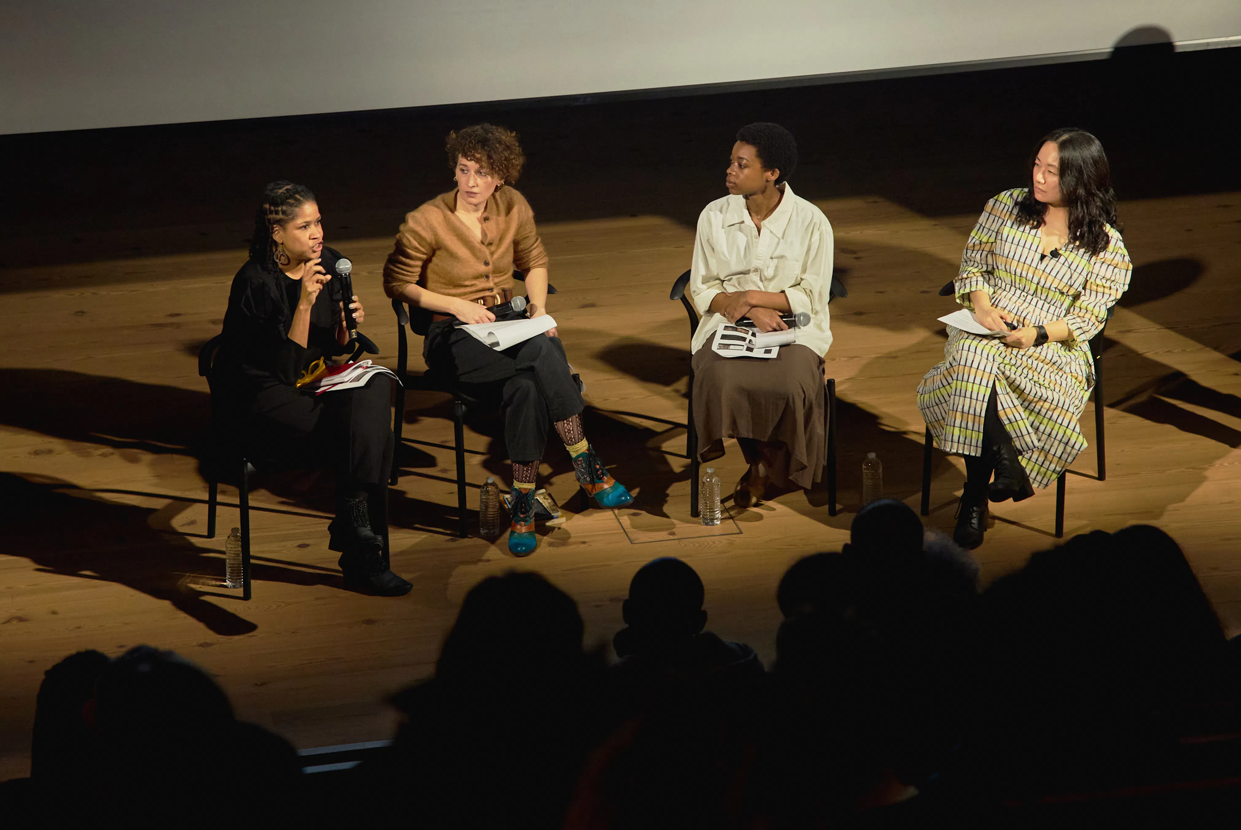 <p>On Visibility panelists Krista Thompson, Emily Verla Bovino, Habiba Hopson, and Connie H. Choi. Photo: Noel Woodford</p>