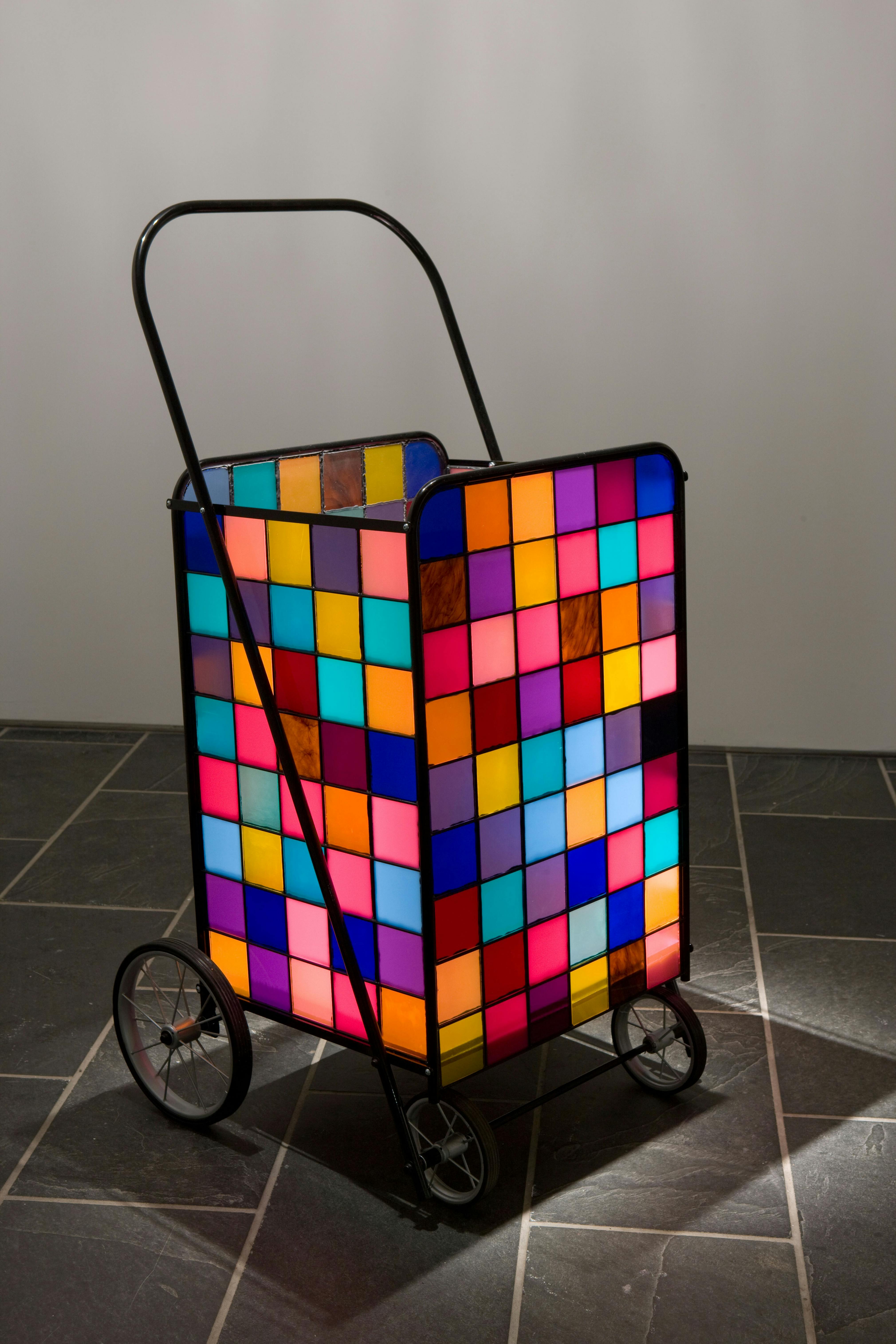 Kori Newkirk
Untitled, 2009
Powder coated steel and acrylic, 46 x 25 x 23 in.
Courtesy the artist