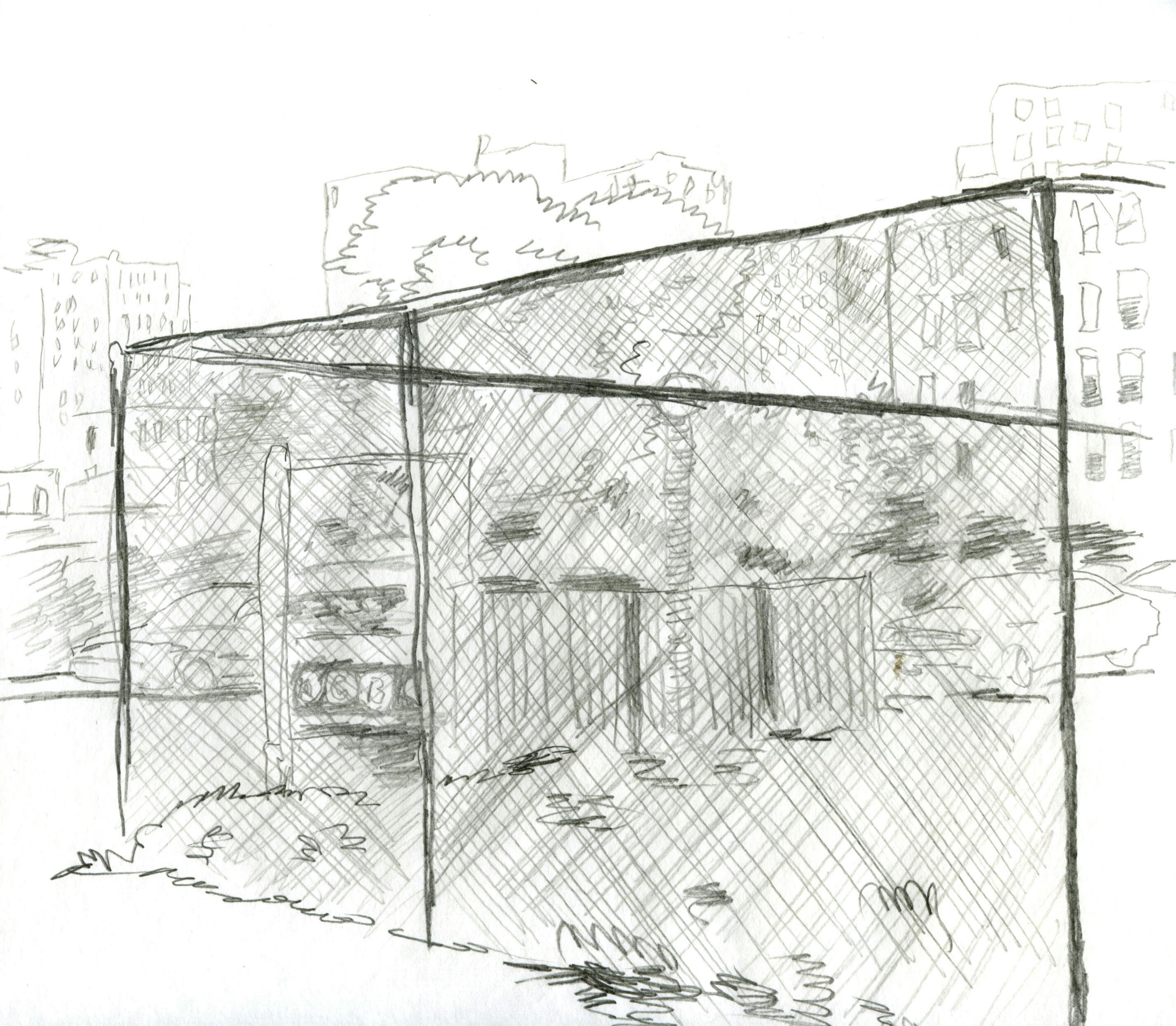 Wardell Milan
Drawing of Harlem (detail), 2009
Courtesy the artist