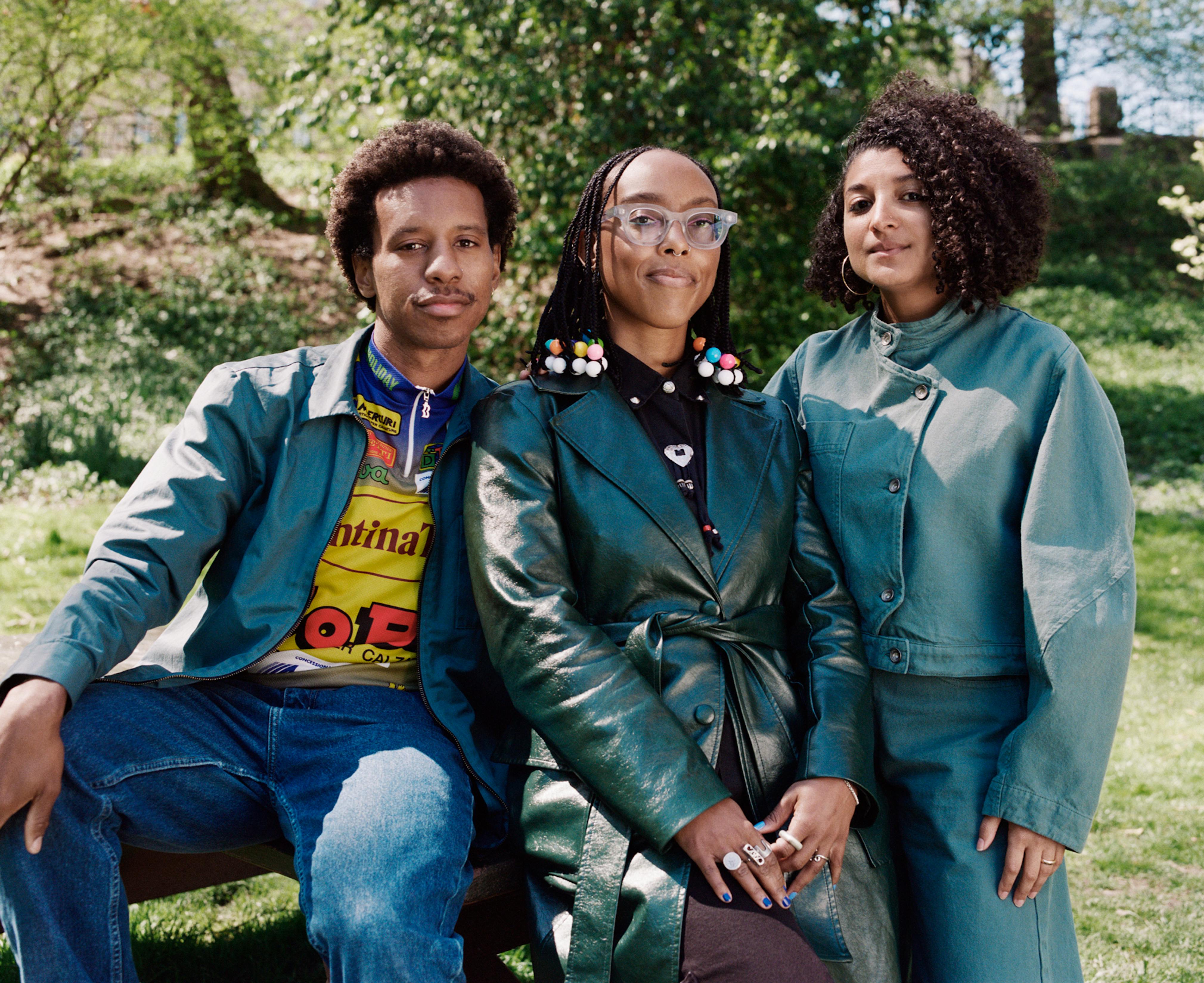 <p>From left to right: Artists in residence Malcolm Peacock, Zoë Pulley, and sonia louise davis. Photo: Courtney Sofiah Yates</p>