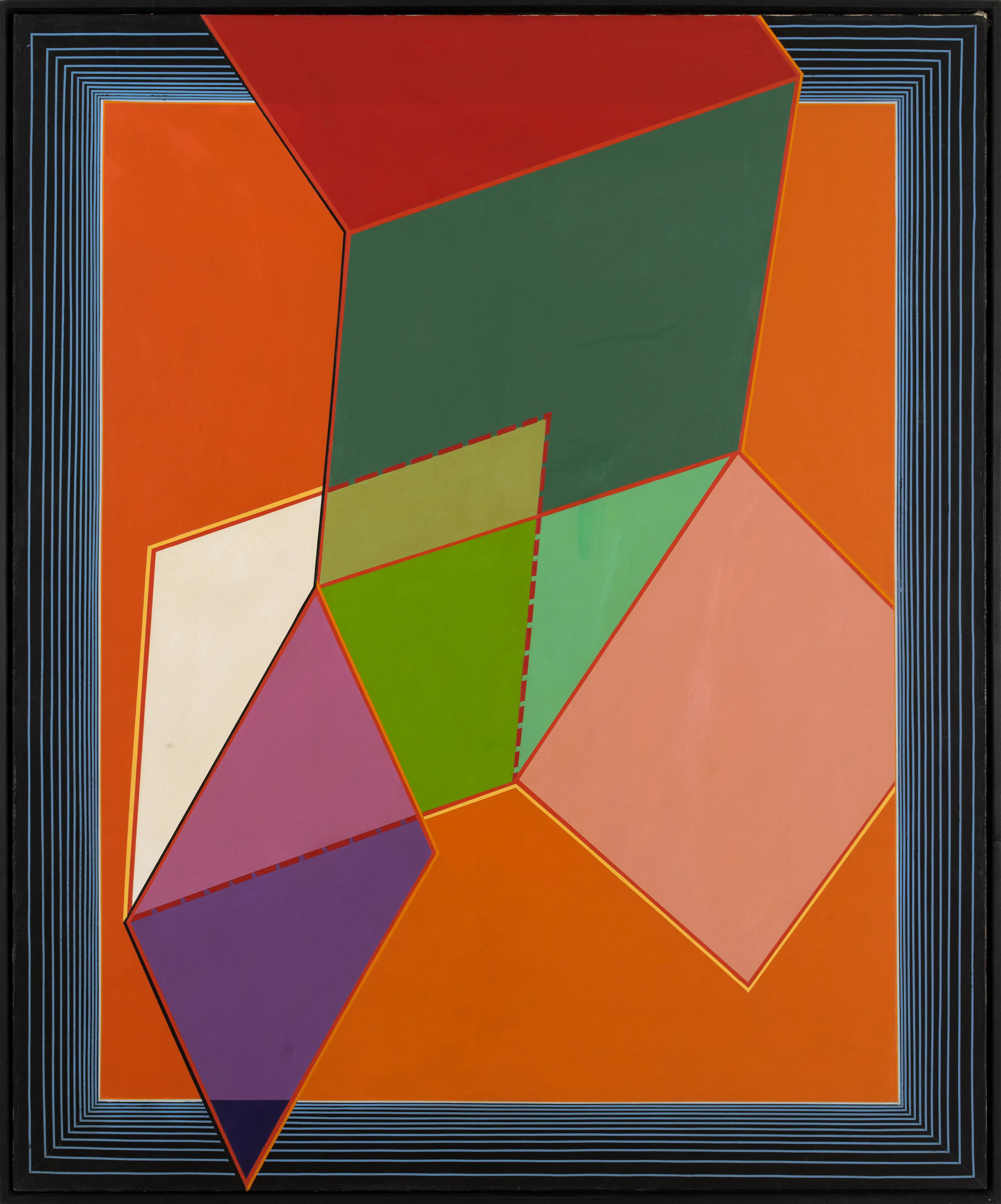 <p>Al Loving,<em> Variations on a Six Sided Object</em>, 1967. Acrylic on canvas, 72 3/4 × 61 in. Studio Museum in Harlem; gift of Ruth Weisberg and Kelyn Roberts 1983.20. Courtesy the Estate of Al Loving and Garth Greenan Gallery, New York. Photo: John Berens</p>