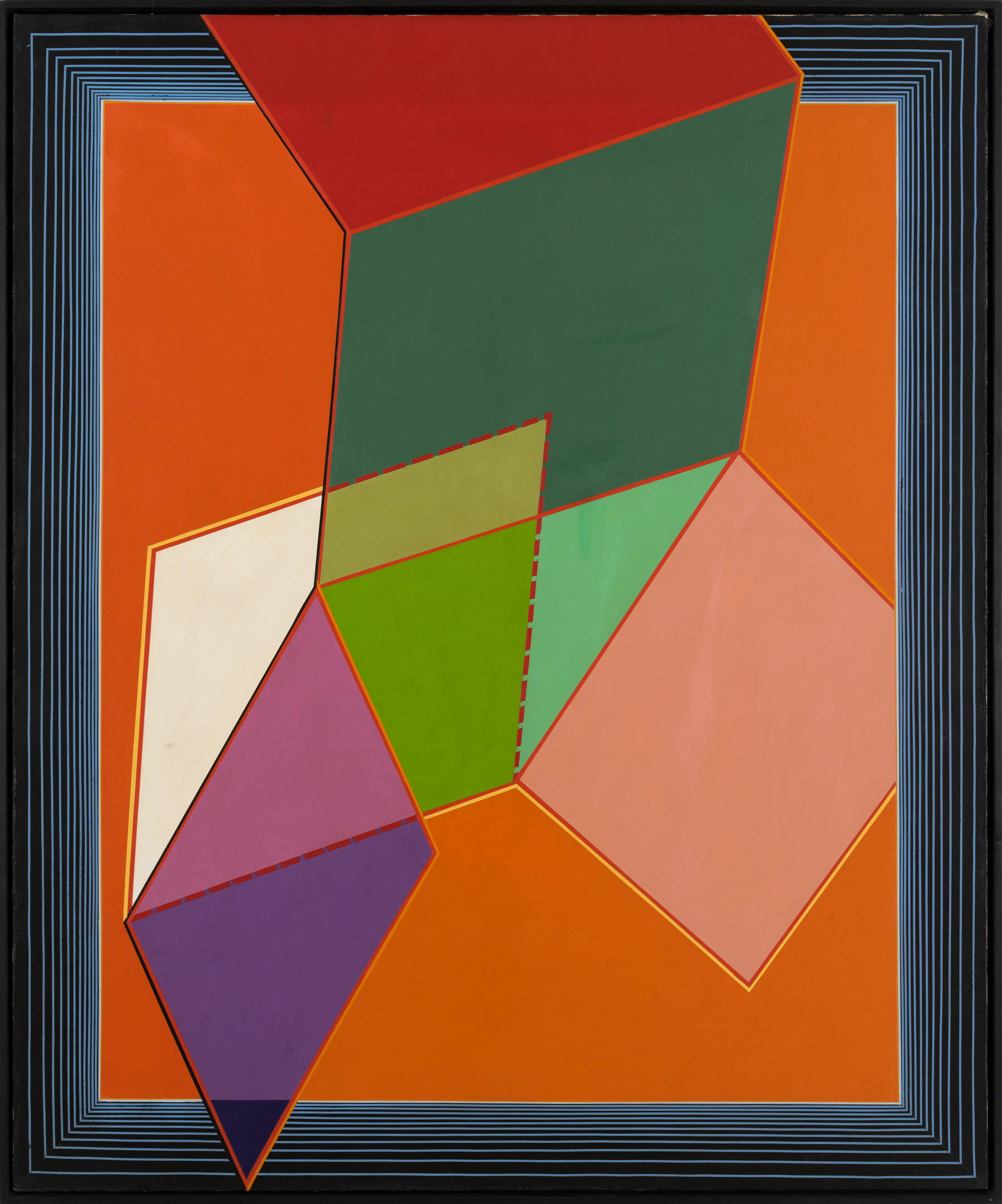 <p>Al Loving,<em> Variations on a Six Sided Object</em>, 1967. Acrylic on canvas, 72 3/4 × 61 in. Studio Museum in Harlem; gift of Ruth Weisberg and Kelyn Roberts 1983.20. Courtesy the Estate of Al Loving and Garth Greenan Gallery, New York. Photo: John Berens</p>