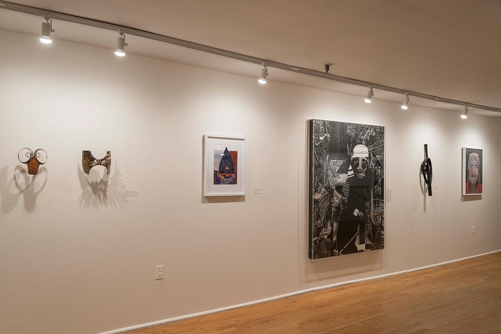 Concealed and Salon Style (Installation view) at The Studio Museum in Harlem, 2015. Photo: Adam Reich.