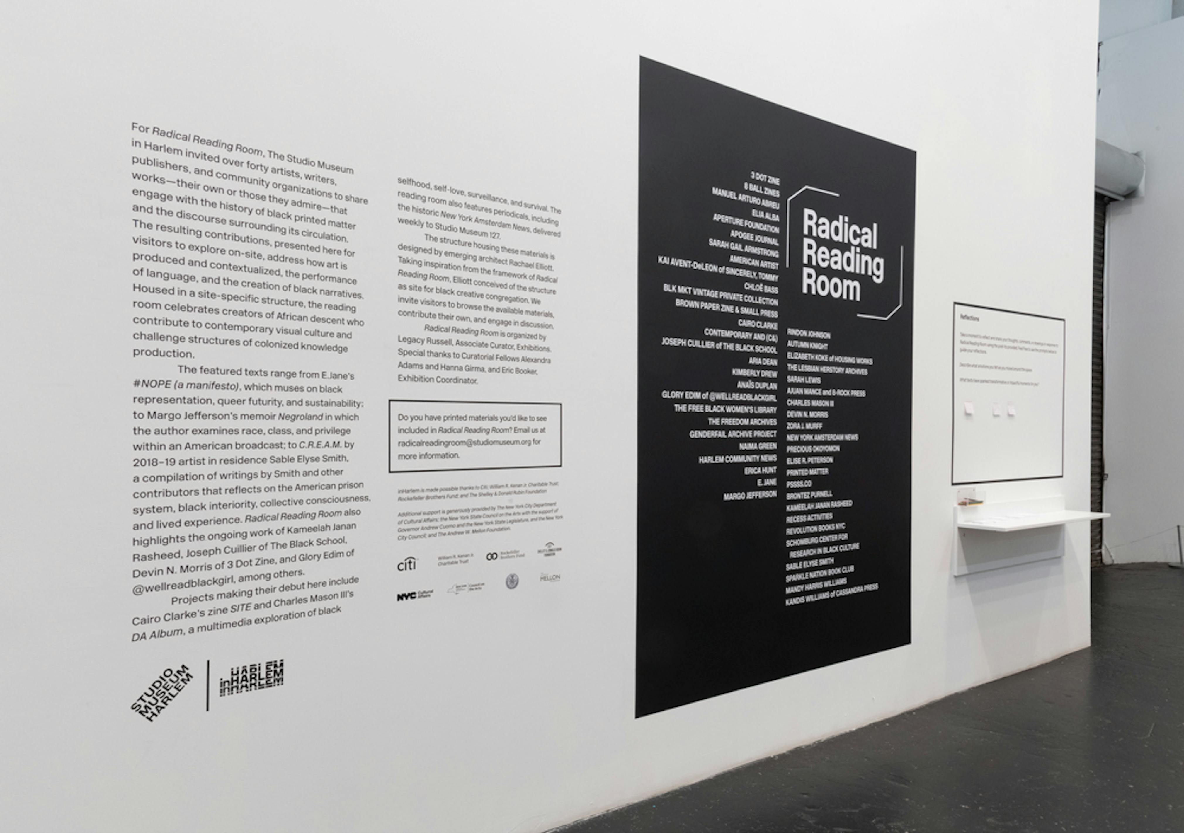 , Radical Reading Room (installation view). Photo: Adam Reich