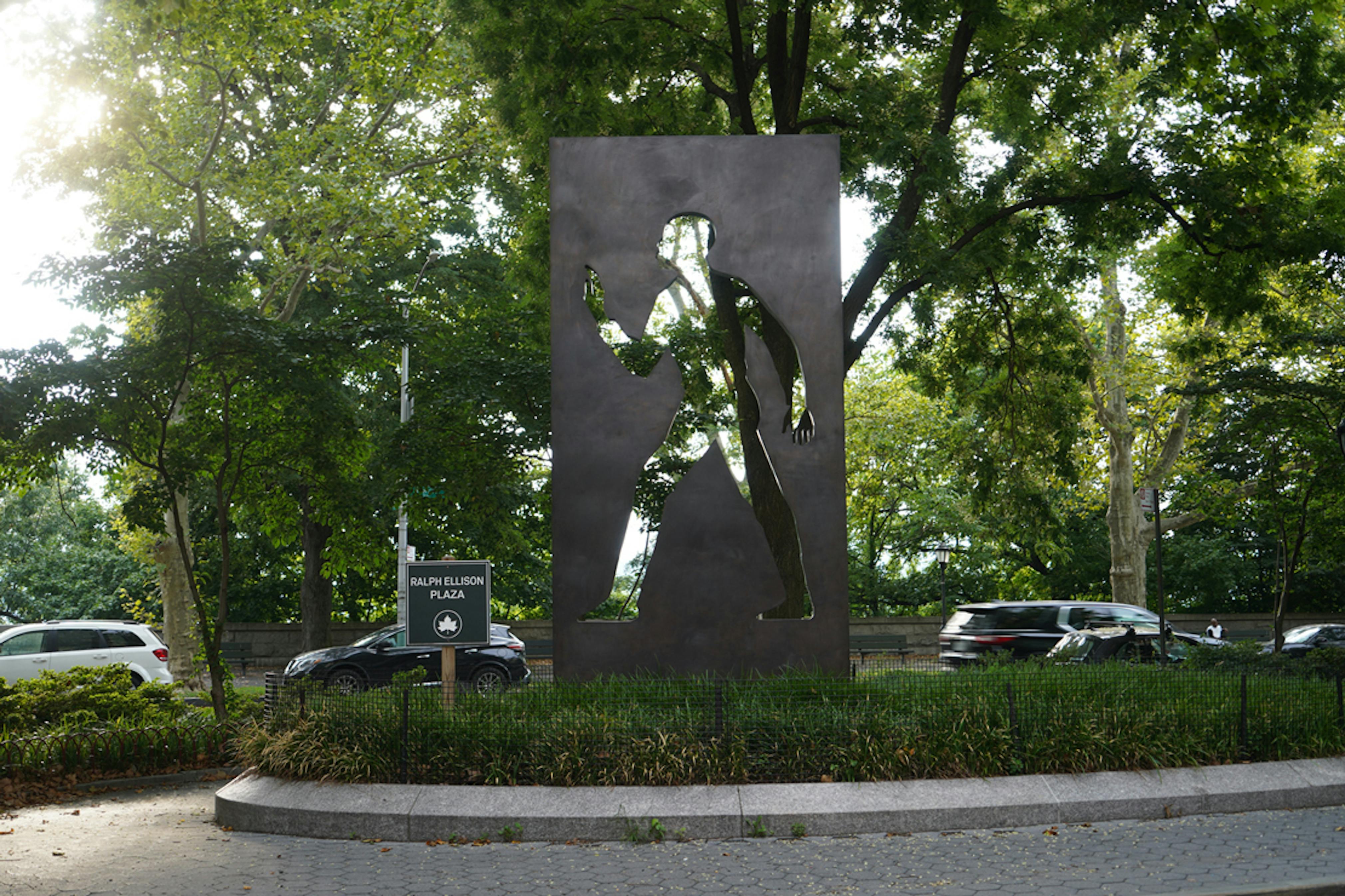 <p>Elizabeth Catlett, <em>Invisible Man: A Memorial to Ralph Ellison </em>(Installation view), 2003.</p>