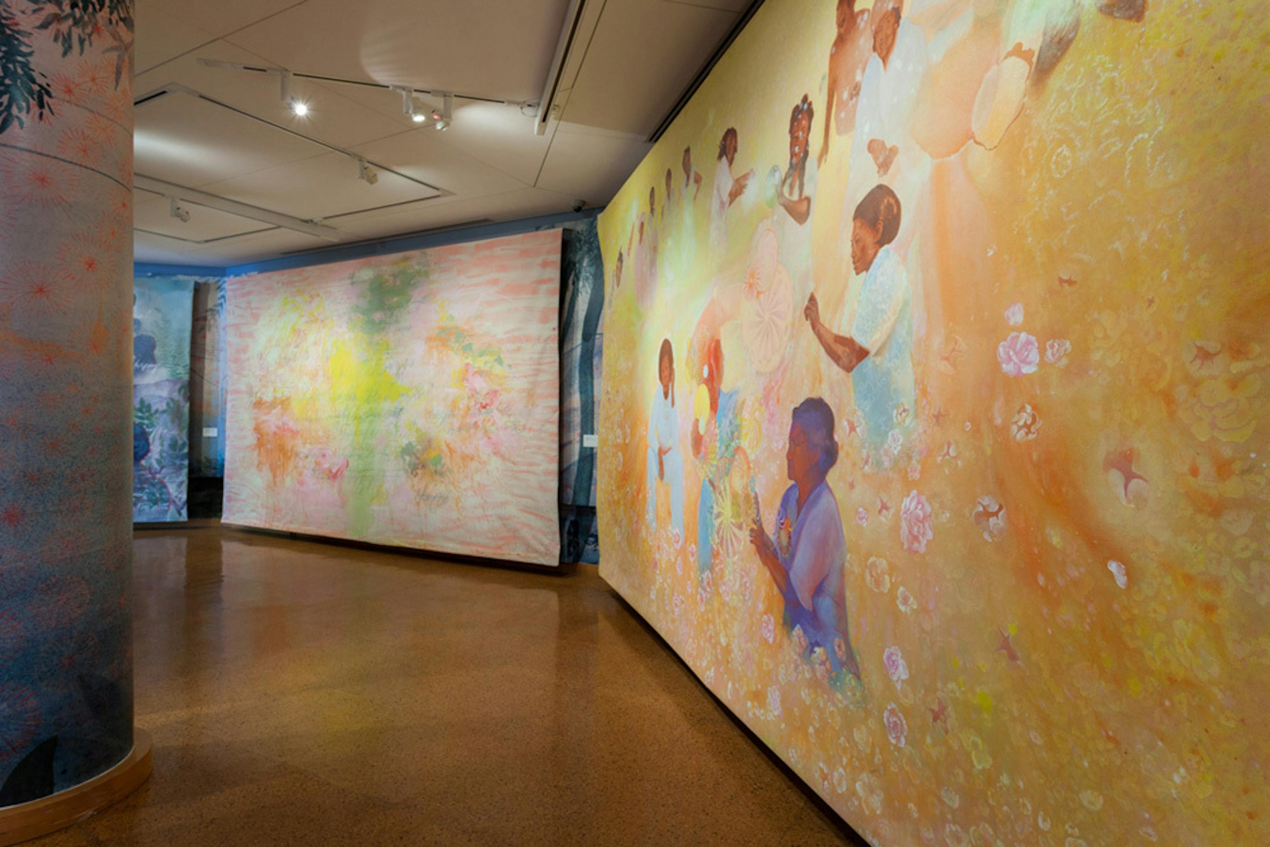Firelei Báez: Joy Out of Fire (installation view), on view at the Schomburg Center for Research in Black Culture, May 1–November 24, 2018, presented by The Studio Museum in Harlem.
Photo: John Lusis