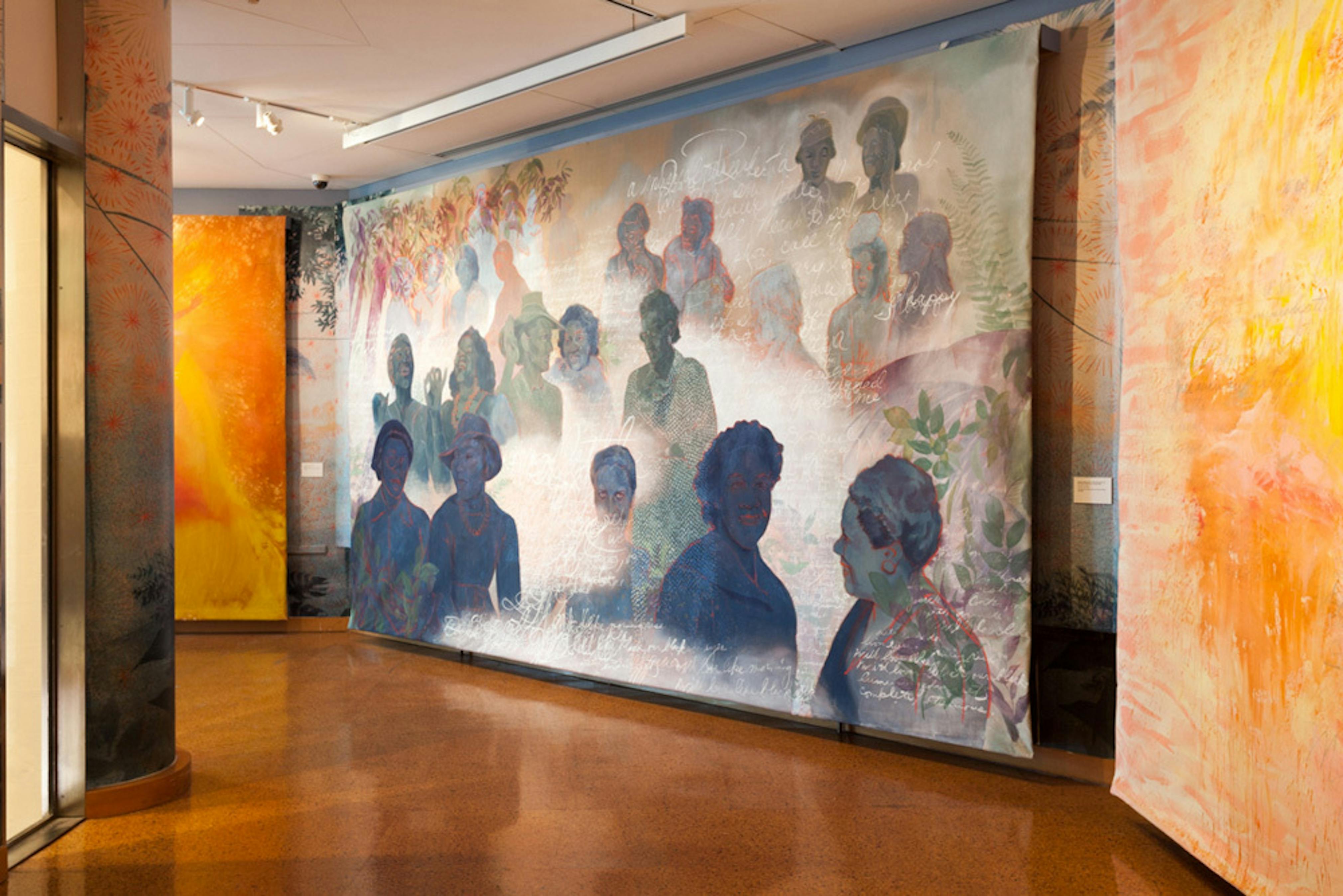 Firelei Báez: Joy Out of Fire (installation view)
On view at The Schomburg Center for Research in Black Culture, May 1–November 24, 2018
Presented by The Studio Museum in Harlem
Photo: John Lusis