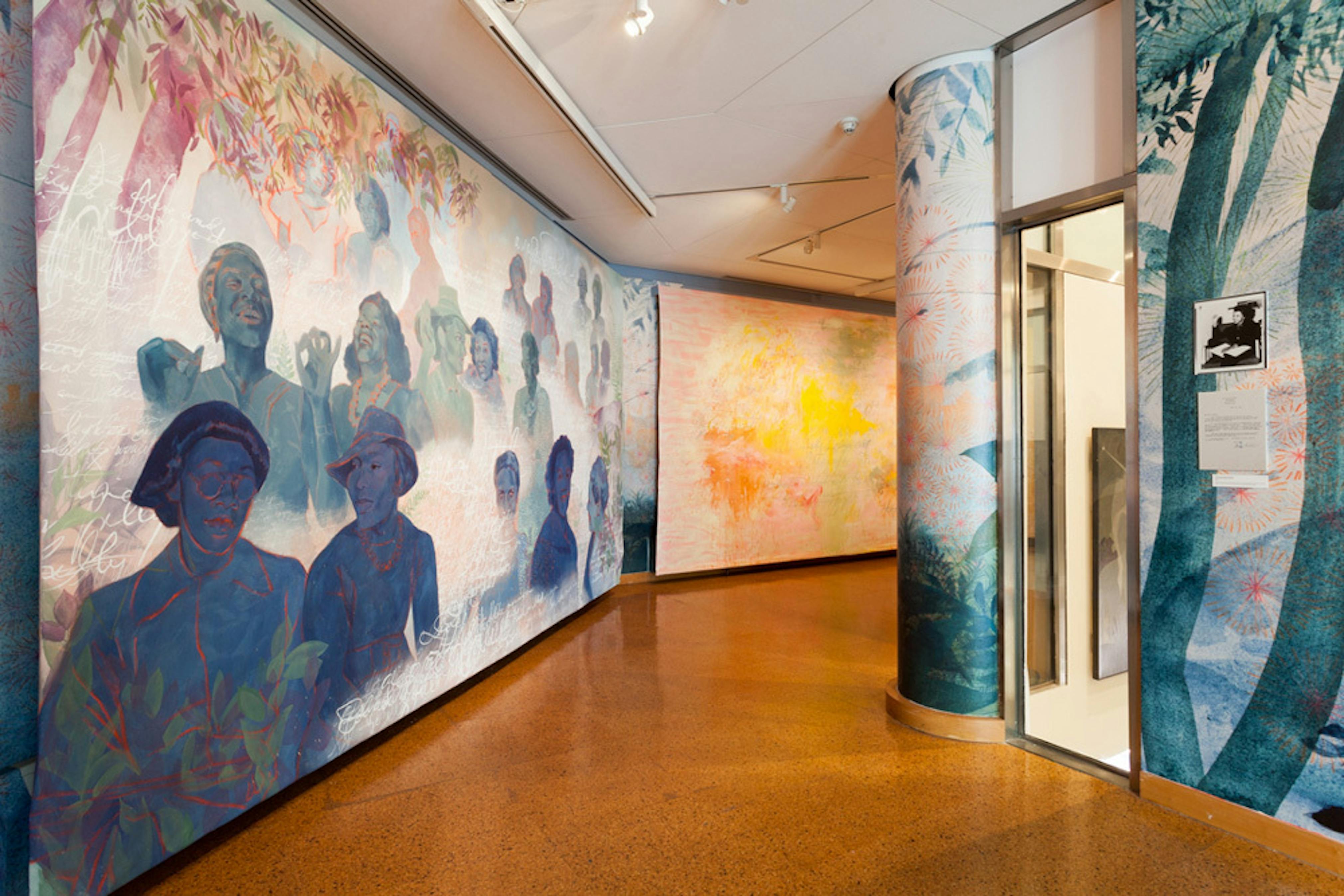 Firelei Báez: Joy Out of Fire (installation view), on view at the Schomburg Center for Research in Black Culture, May 1–November 24, 2018, presented by The Studio Museum in Harlem.
Photo: John Lusis