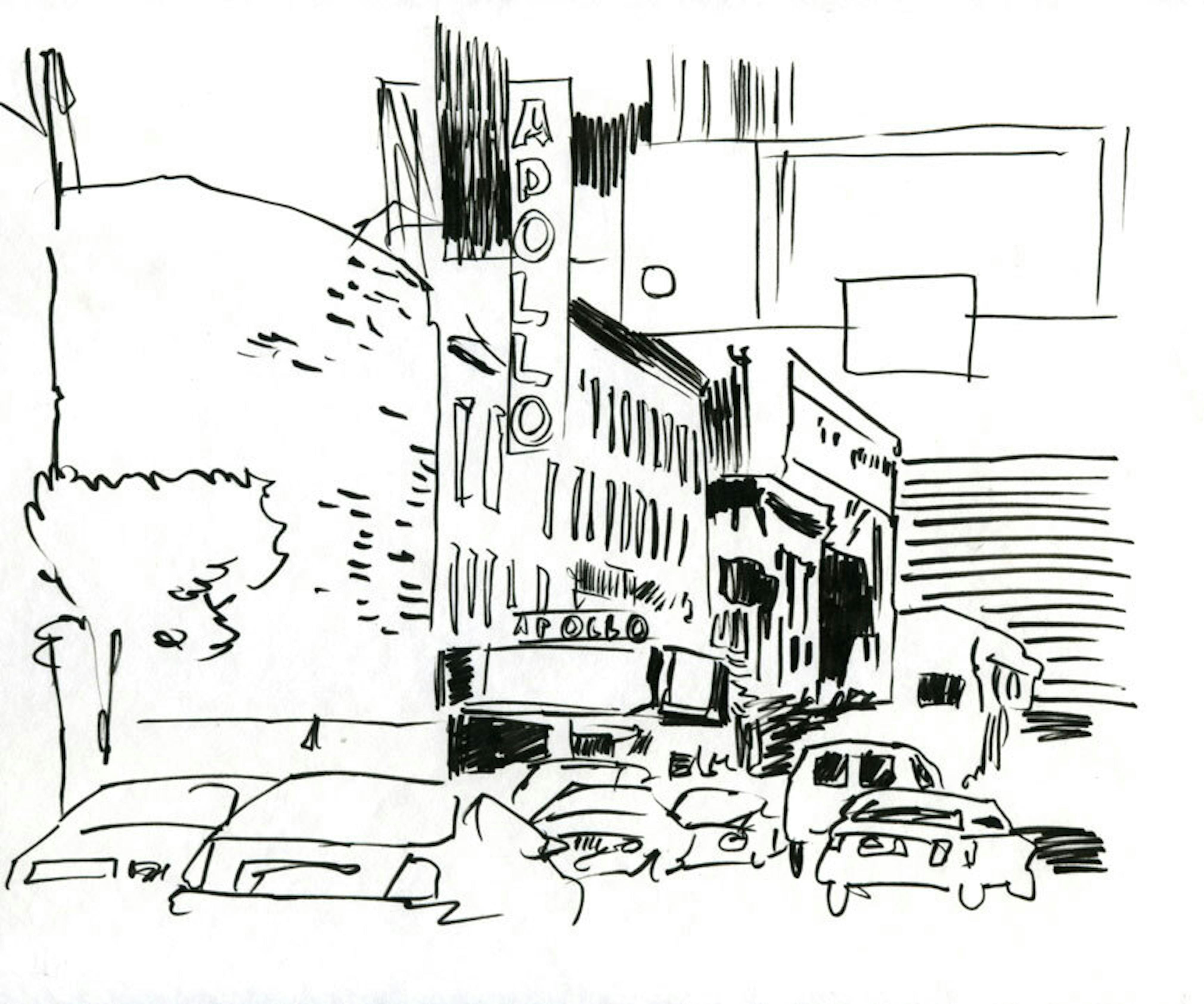 Wardell Milan
Drawing of Harlem (detail), 2009
Courtesy the artist