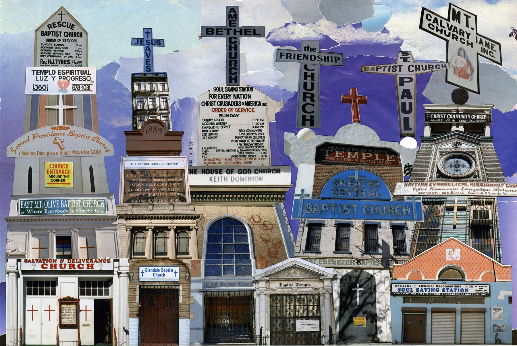 <p>Dominic McGill, <em>Jesus Saves</em>, 2006. Chromogenic color print, 16 × 20 in. Studio Museum in Harlem; Harlem Postcards Collection HPC.2006.3</p>