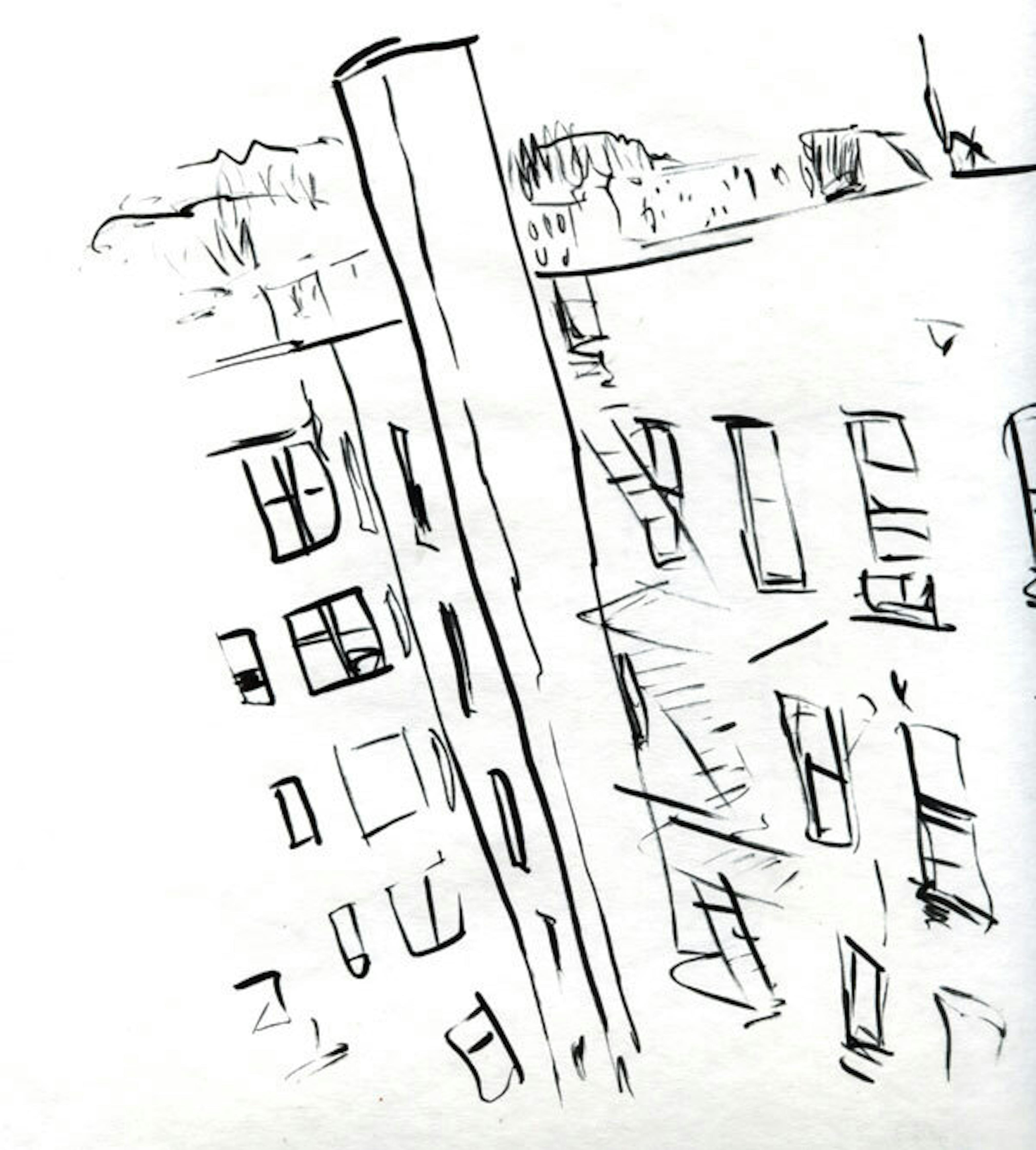 Wardell Milan
Drawing of Harlem (detail), 2009
Courtesy the artist