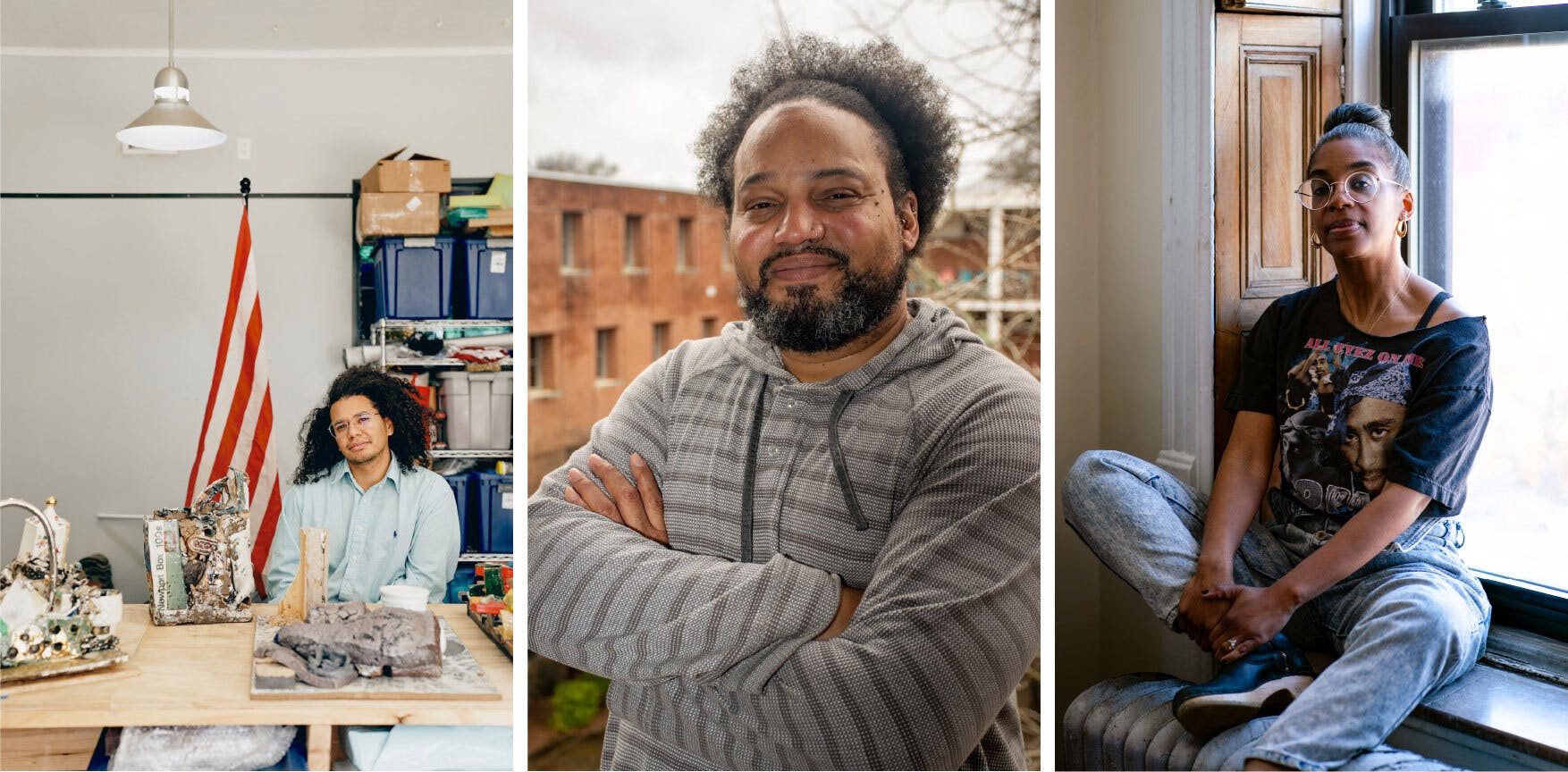 L to R: Kahlil Robert Irving. Photo: Attilio D’Agostino; André Brock. Photo: André Brock; Simone White. Photo: Dana Scruggs