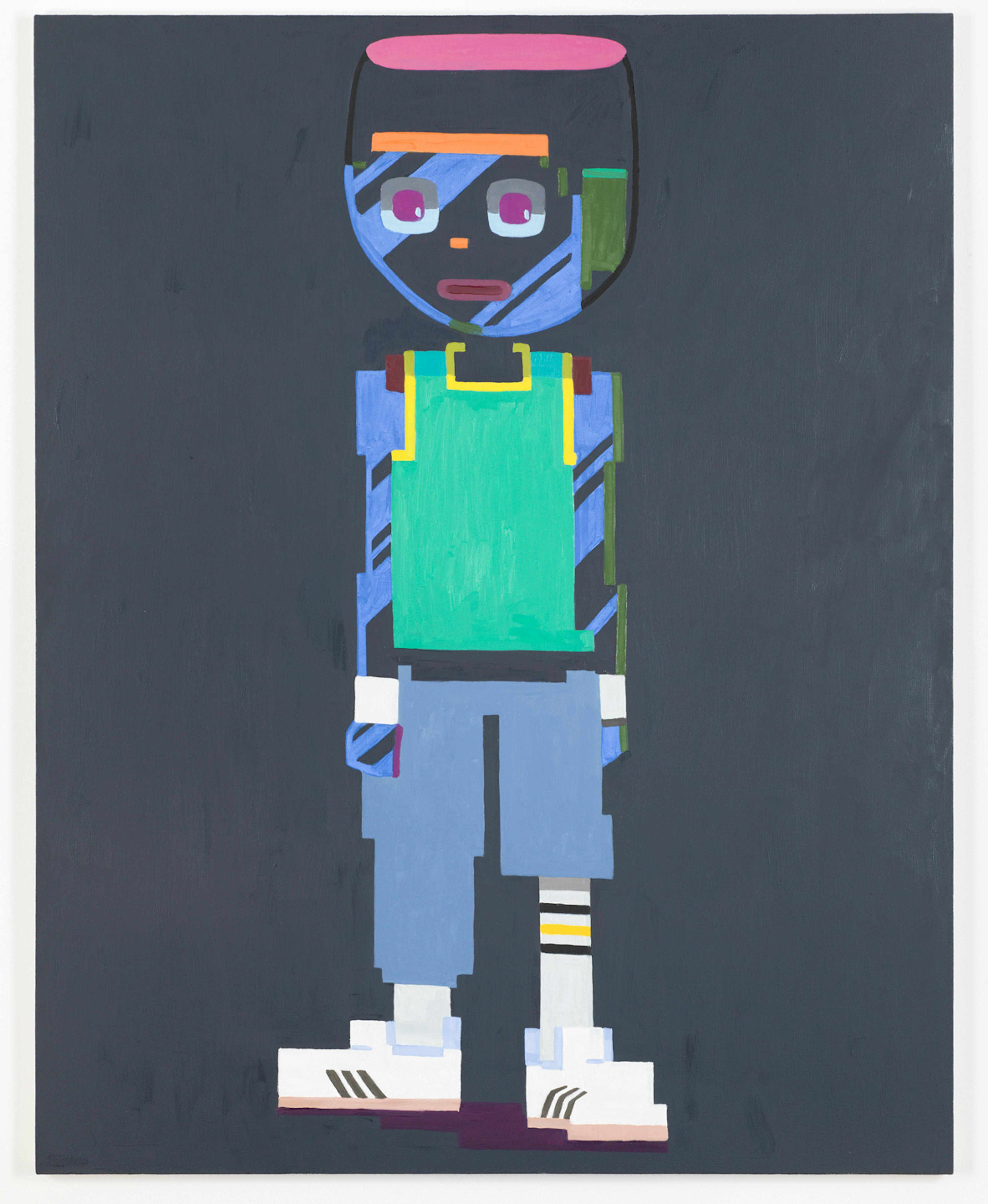 <p>Khalif Kelly </p>
<p><em>Blue Boy</em> </p>
<p>2009 </p>
<p>Oil on canvas </p>
<p>68 × 54 in. (172.7 × 137.2 cm) </p>
<p>The Studio Museum in Harlem; gift of Anne and Joel Ehrenkranz </p>
<p>2012.23</p>