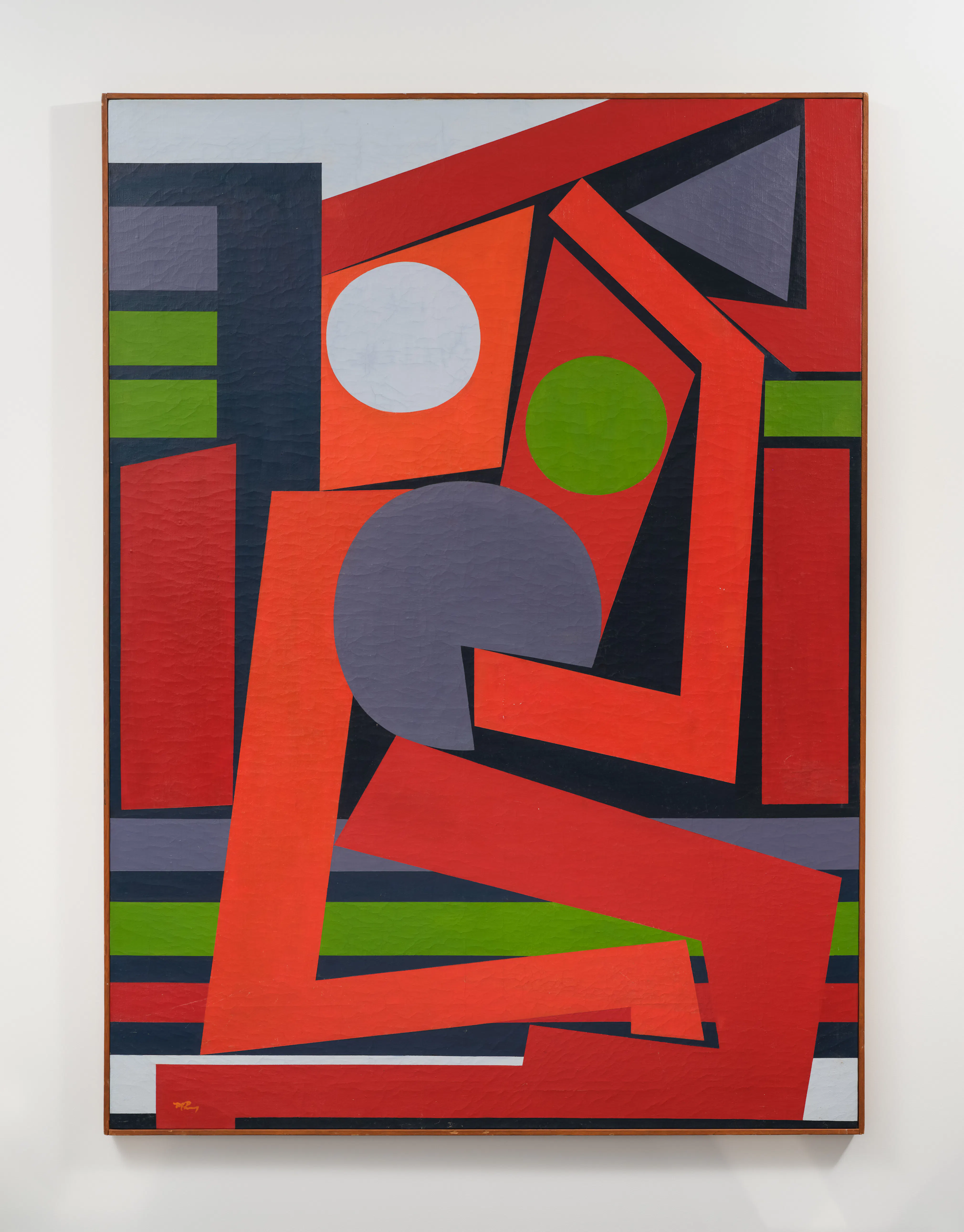 <p>Mavis Pusey, Personante, n.d. Oil on canvas, 53 1/2 × 75 in. Private collection.</p>