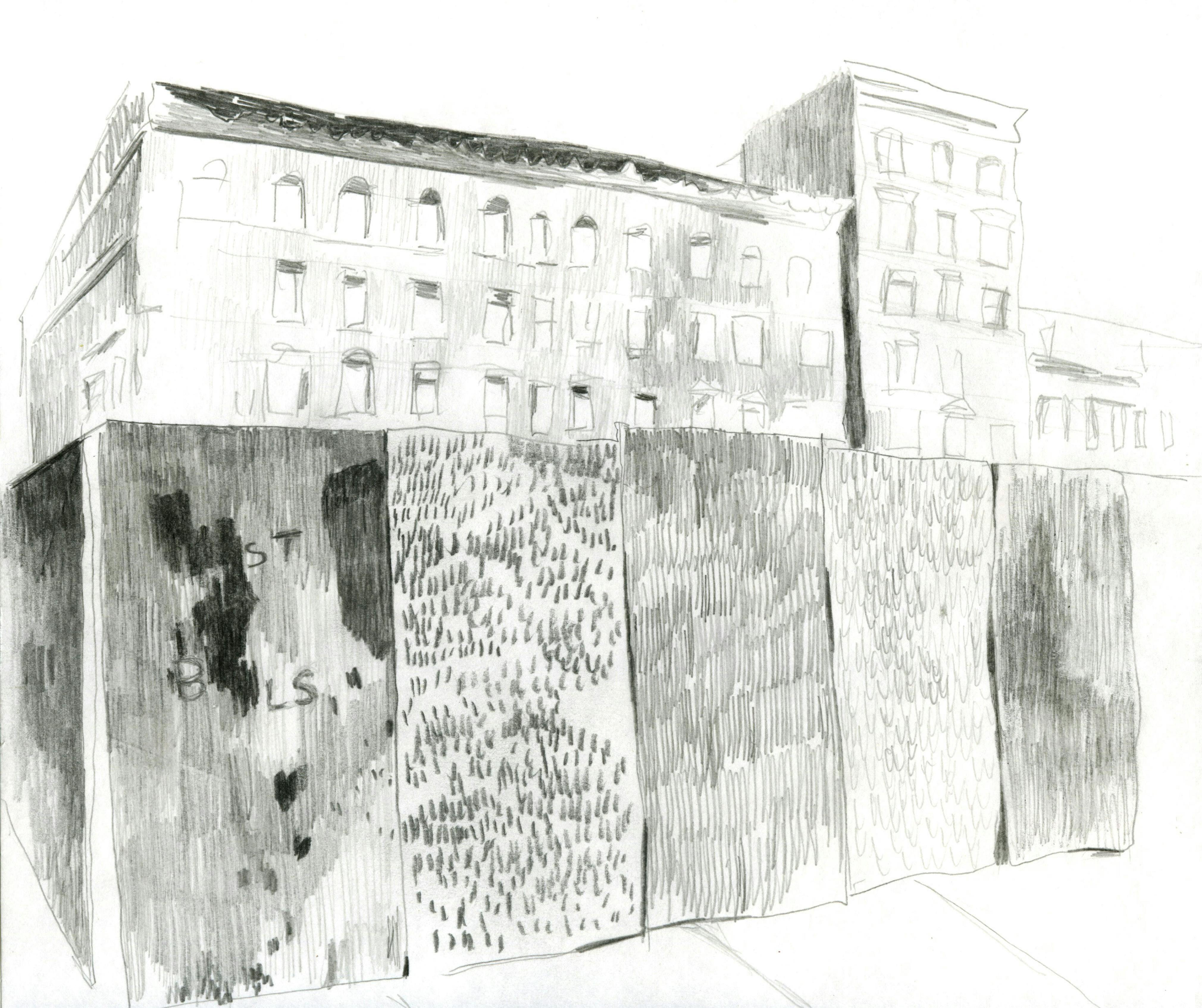 Wardell Milan
Drawing of Harlem (detail), 2009
Courtesy the artist