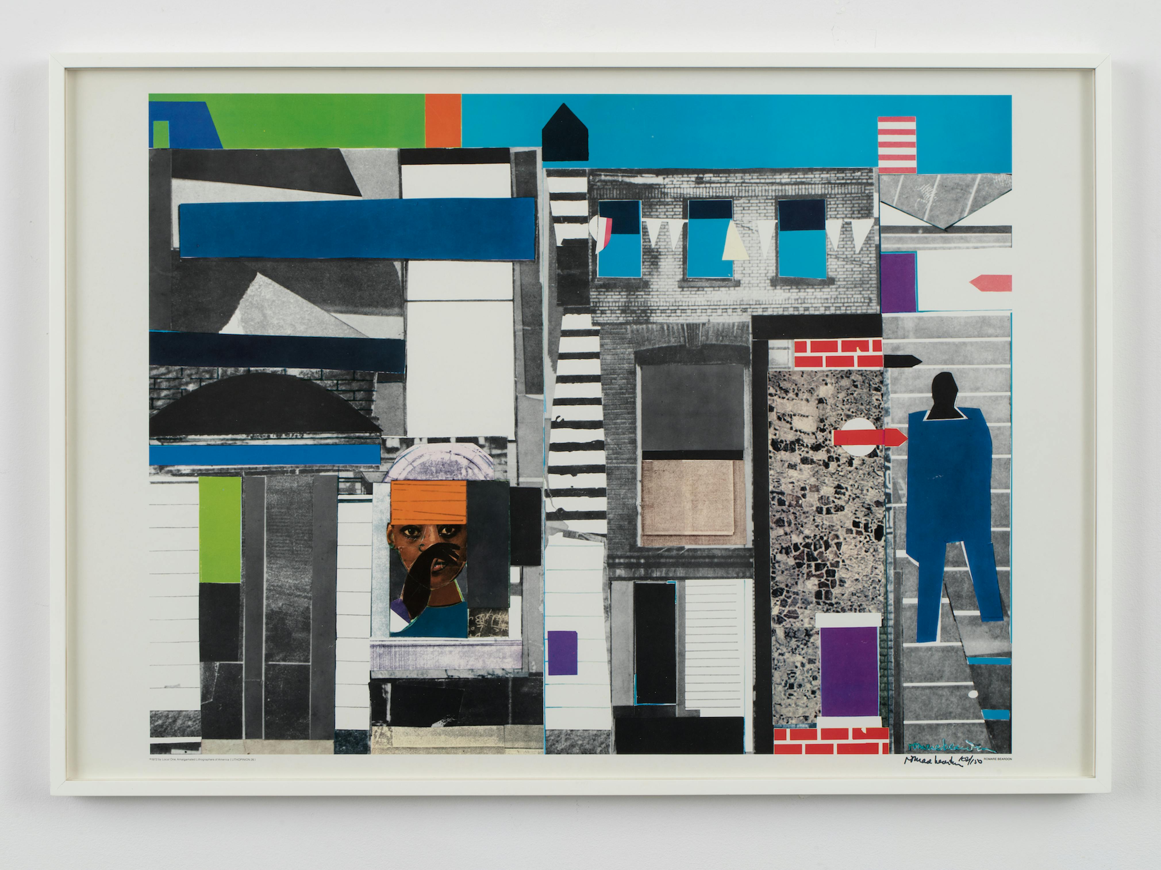 <p>Romare Bearden, <em>Untitled</em>, 1972. Offset print, 24 3/4 × 35 1/4 × 1 1/2 in. Studio Museum in Harlem; gift of Lowery Stokes Sims  2003.21.3. Photo: John Berens</p>