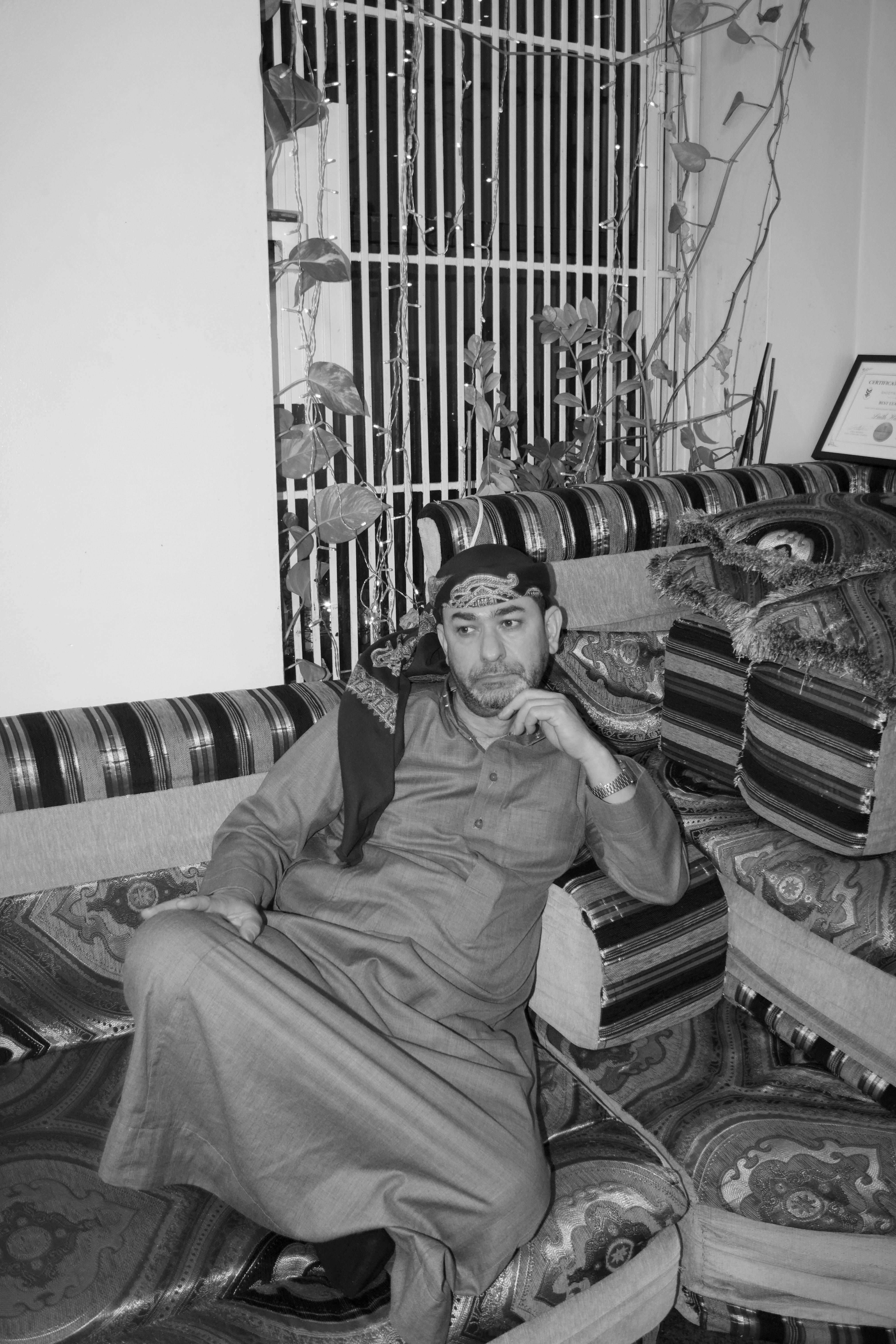 <p>Safaa Hasan, <em>baba: my father</em>, 2025. Digital inkjet print, 16 × 20 in.. Studio Museum in Harlem; Expanding the Walls: Making Connections Between Photography, History, and Community Collection ETW.2025.36.2</p>