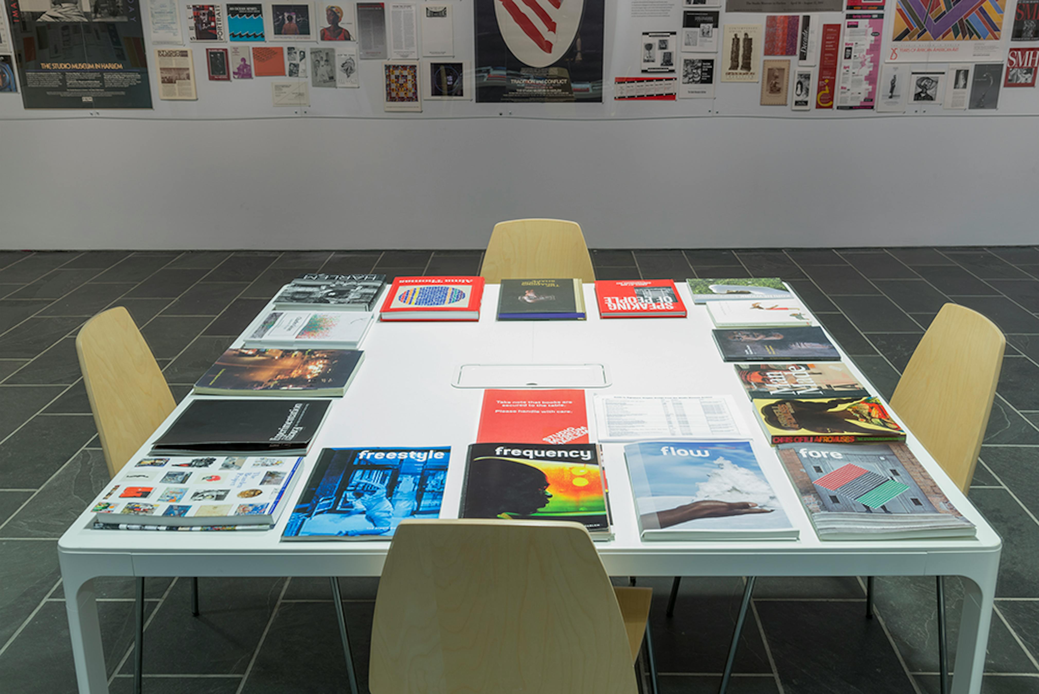 Signature: Graphic Design from the Studio Museum Archive (Installation View) at The Studio Museum in Harlem, 2017. Photo: Adam Reich.