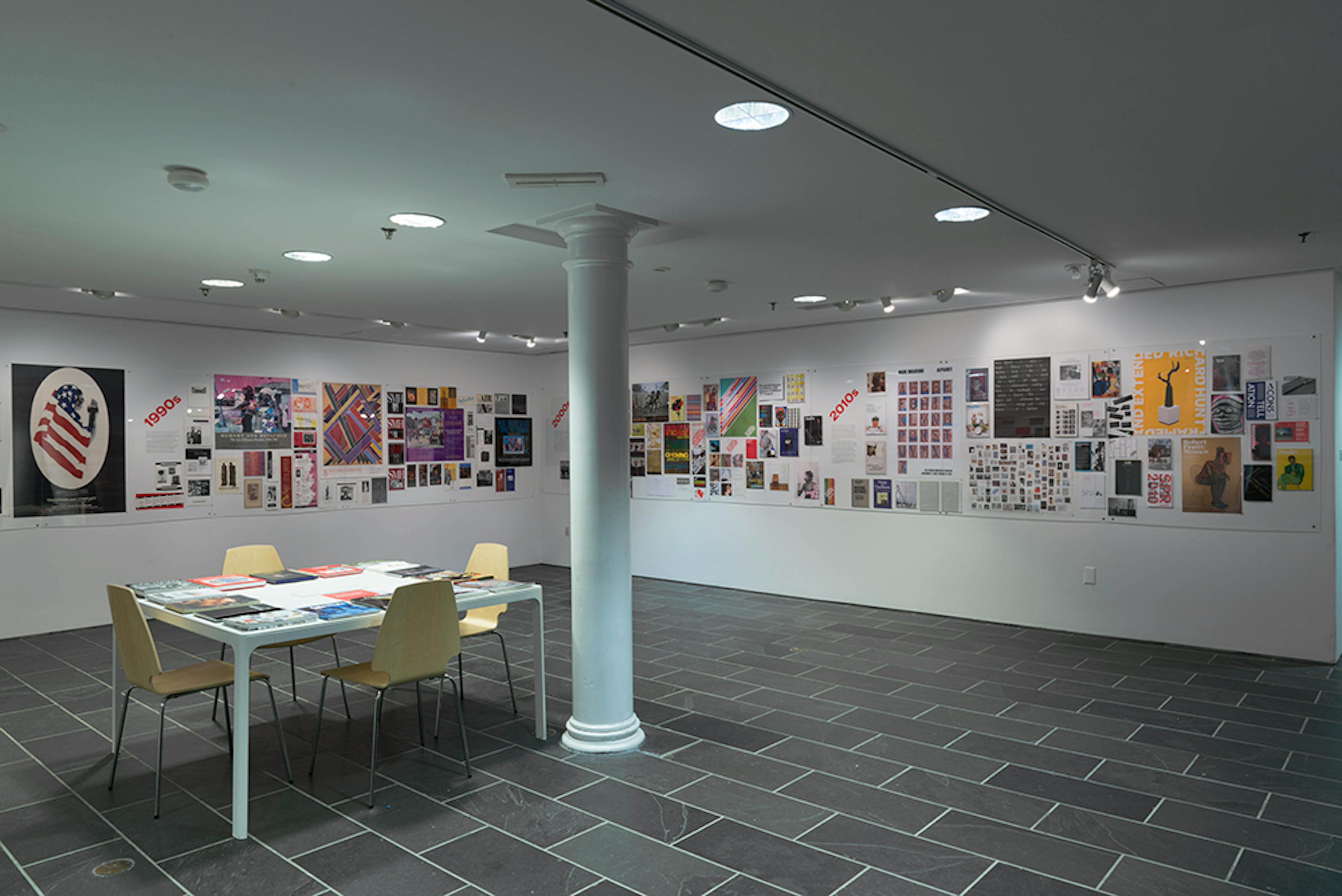 Signature: Graphic Design from the Studio Museum Archive (Installation View) at The Studio Museum in Harlem, 2017. Photo: Adam Reich.
