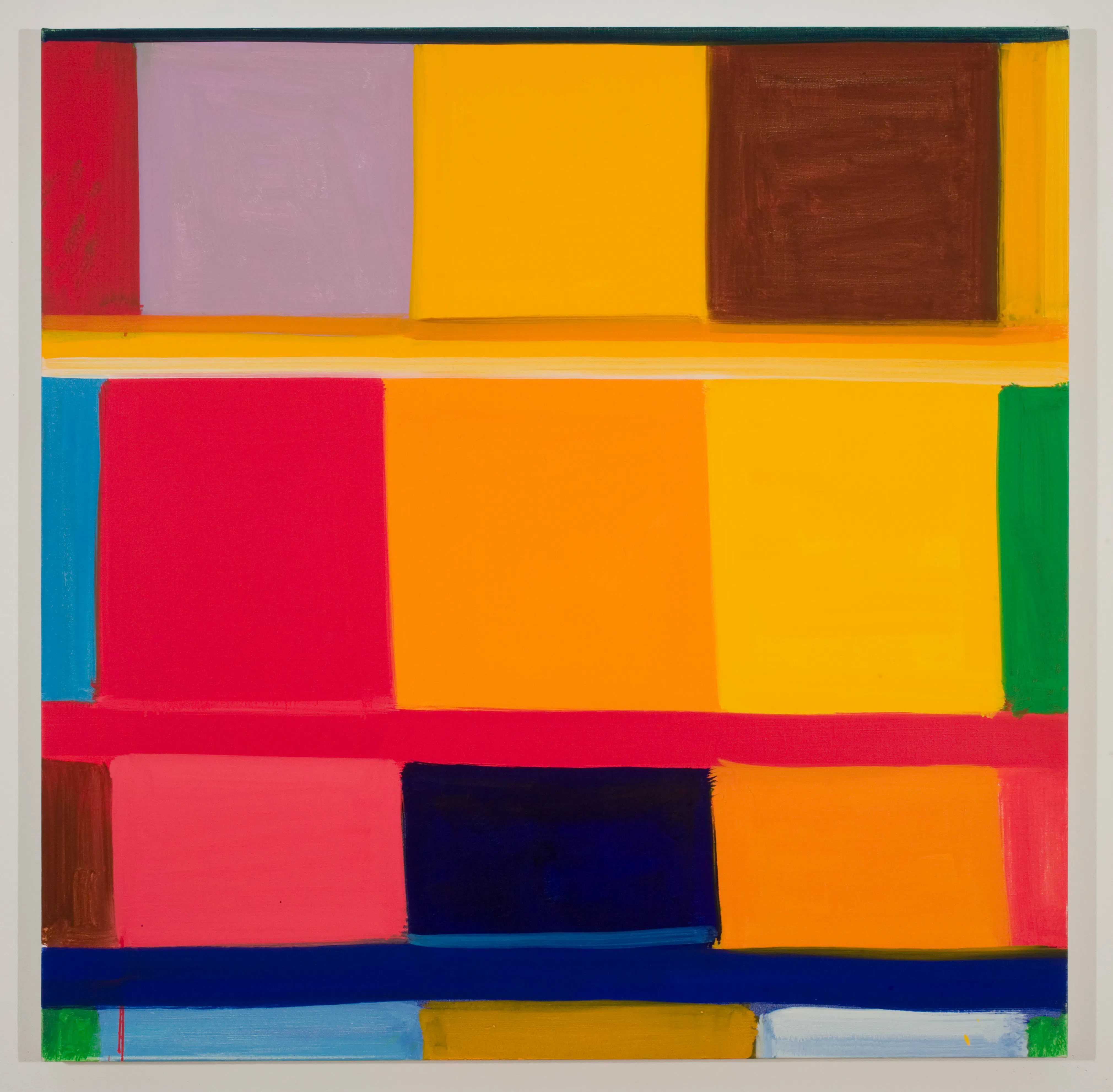 <p>Stanley Whitney, <em>Lightnin</em>, 2009. Oil on linen, 40 × 40 in. Studio Museum in Harlem; promised gift of Martin and Rebecca Eisenberg PG.2015.19 © Stanley Whitney. Photo: Marc Bernier</p>