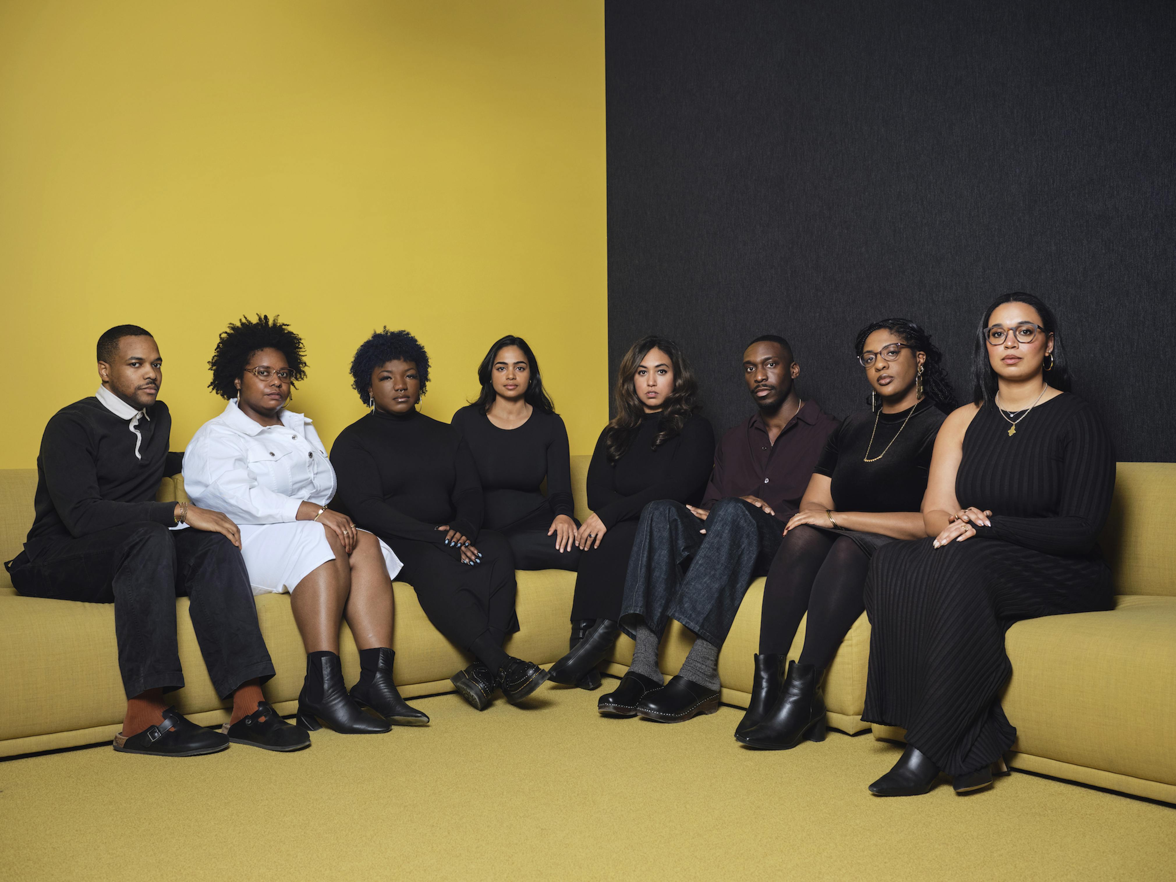 <p>Studio Museum in Harlem Arts Leadership Praxis 2025 Cohort at the Studio Museum’s Headquarters. From left to right: David Lisbon, Devin Malone, Taylor Jasper, Naiomy Guerrero, Dhyandra Lawson, Ade Omotosho, Kendyll Gross, and Antoinette Roberts. Photo: Justin French</p>
<p></p>
<p></p>