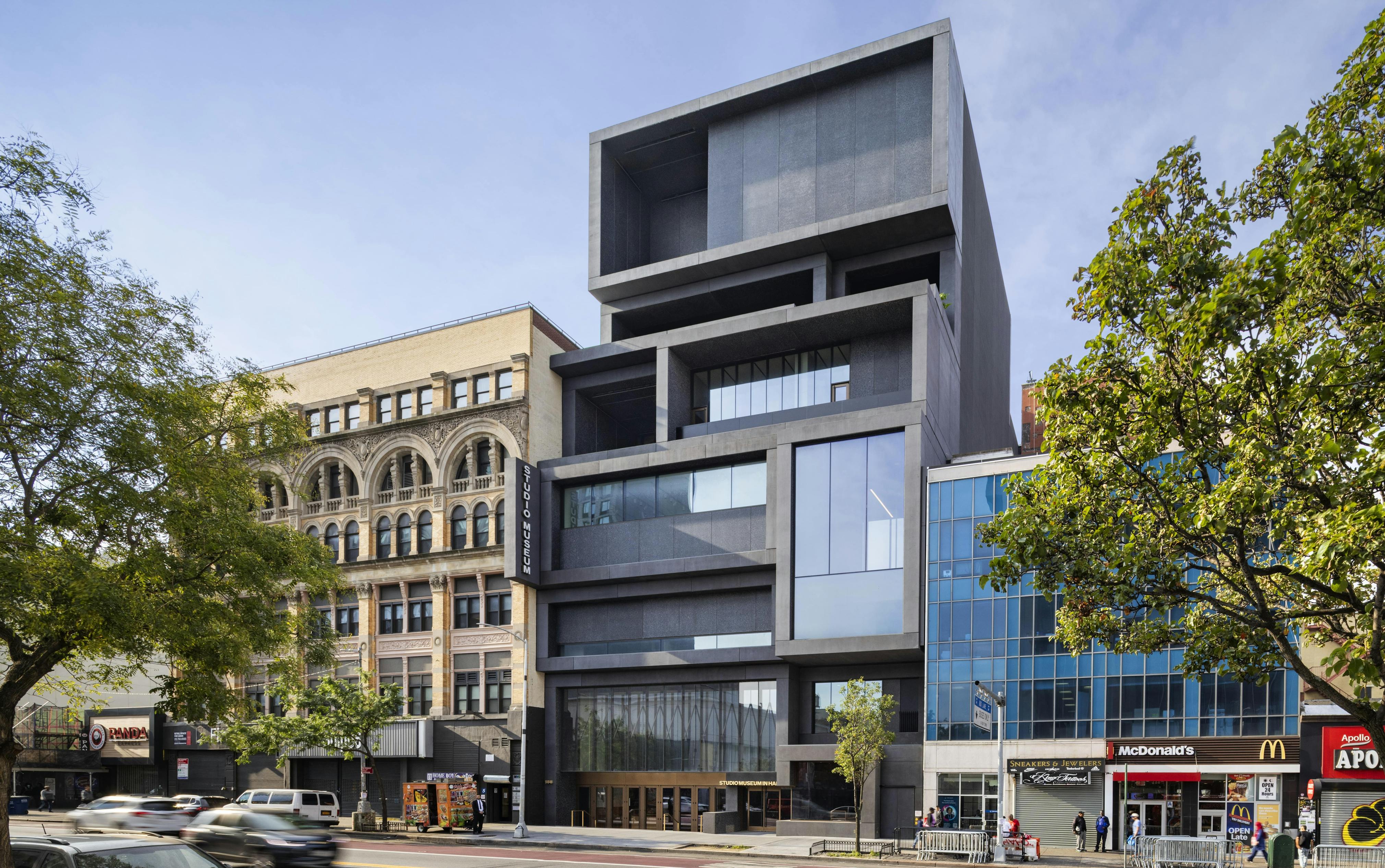 <p>Exterior of the Studio Museum in Harlem's new building. Photo: © Albert Vecerka/Esto</p>
