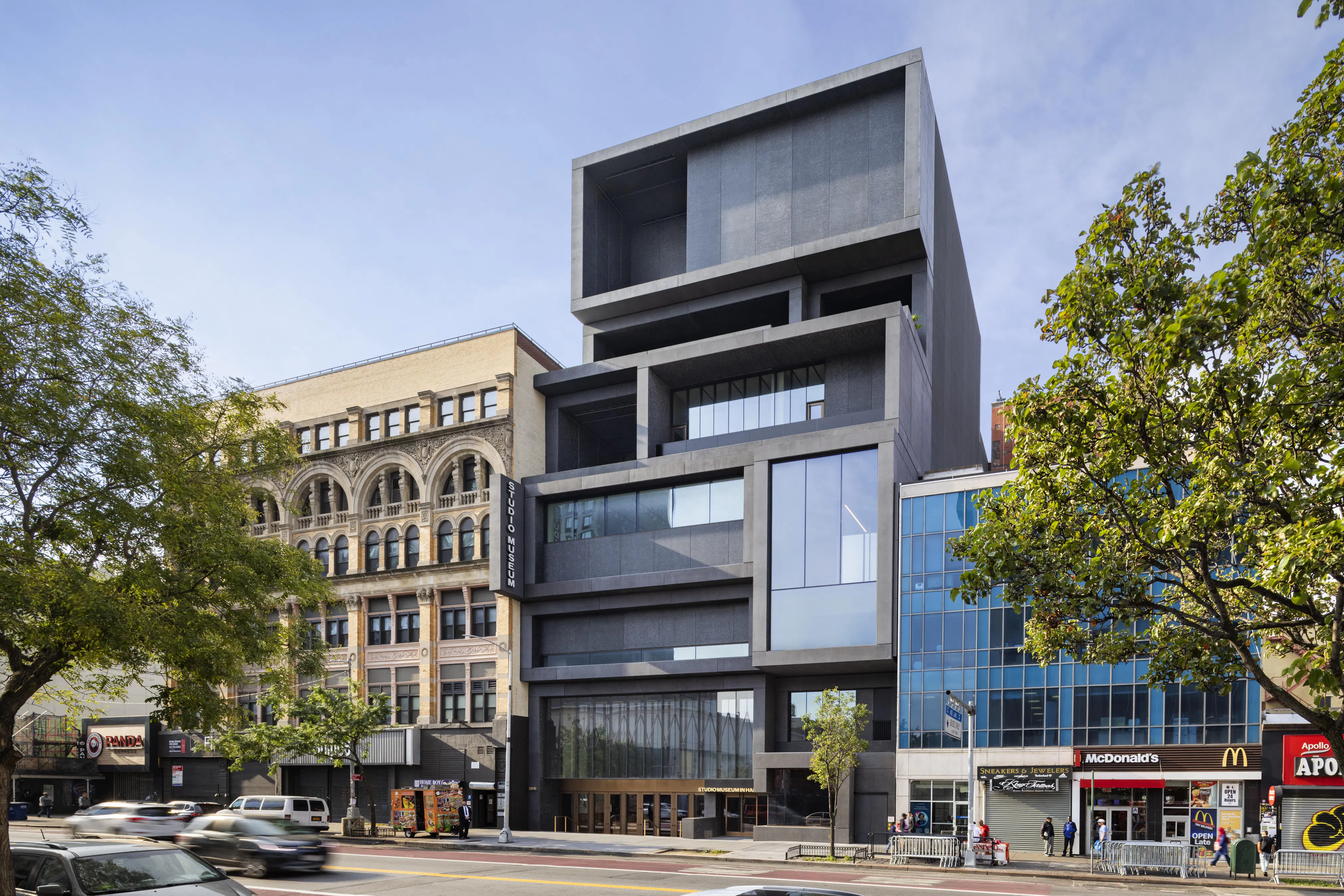 <p>Exterior of the Studio Museum in Harlem's new building. Photo: © Albert Vecerka/Esto</p>
