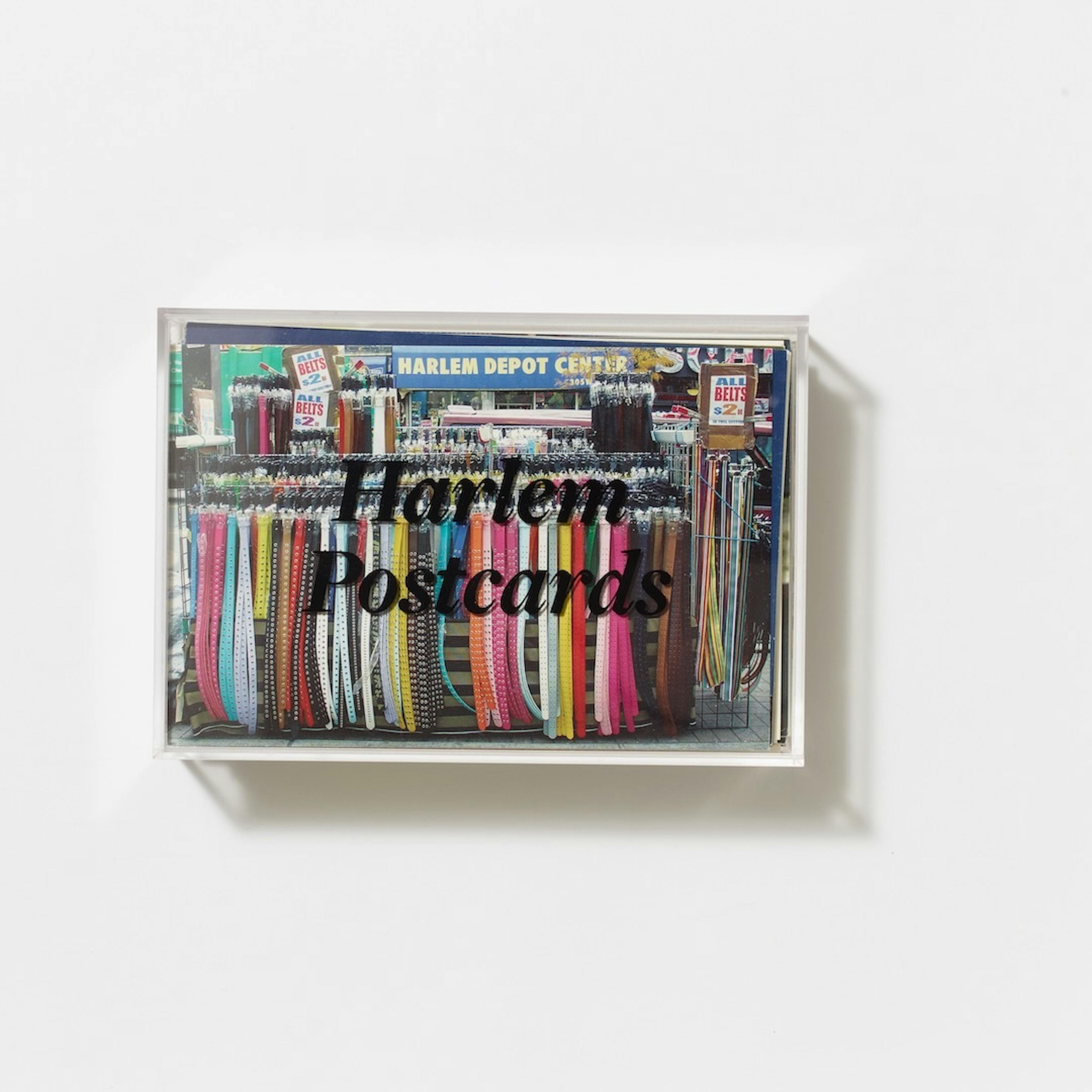 <p><em>Harlem Postcards</em> Box Set, Jean Shin, <em>Found Installation (Colored Belts)</em>, 2004, <em>Harlem Postcards</em> Winter 2005.<br />Courtesy: Studio Museum in Harlem</p>