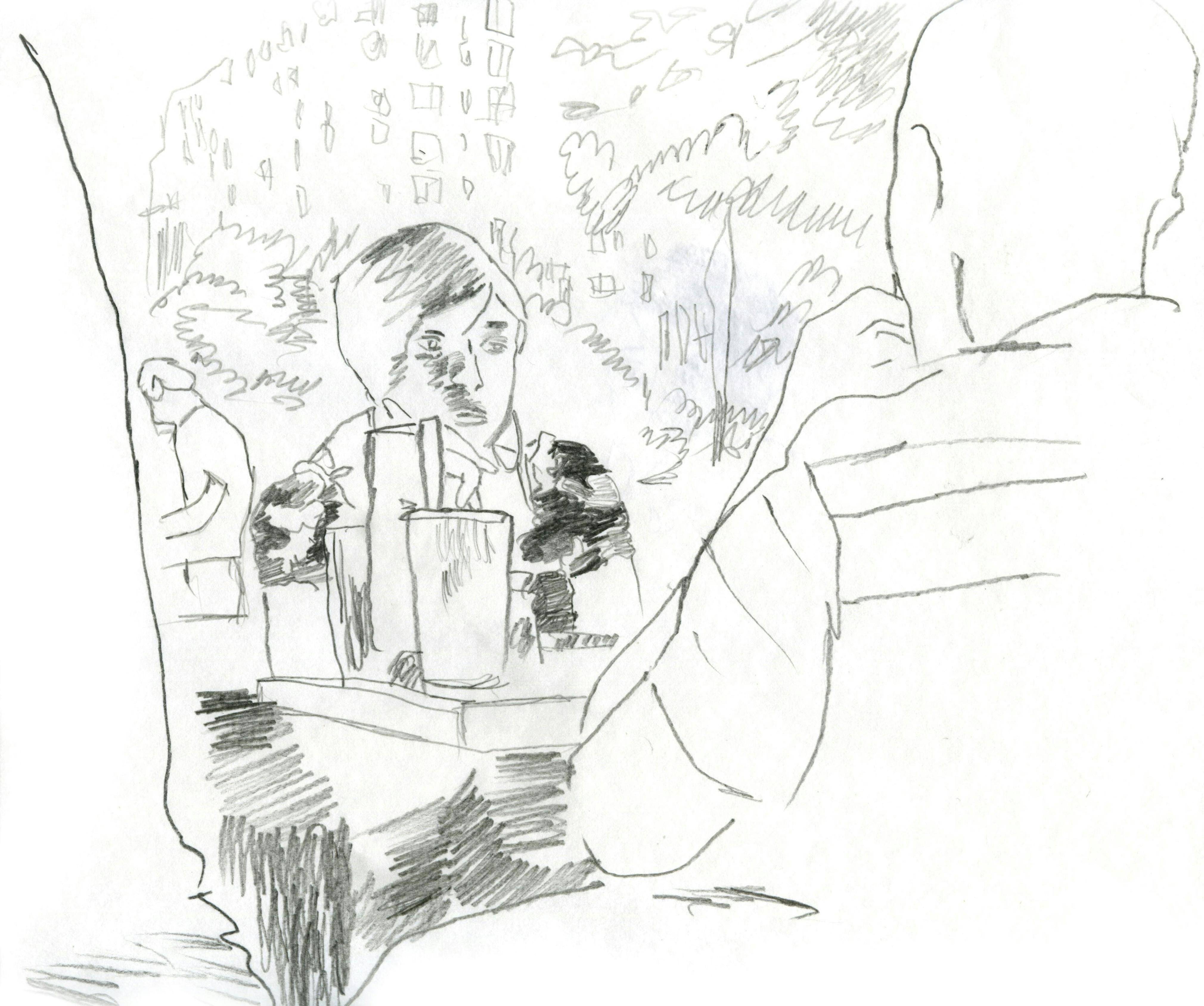 Wardell Milan
Drawing of Harlem (detail), 2009
Courtesy the artist