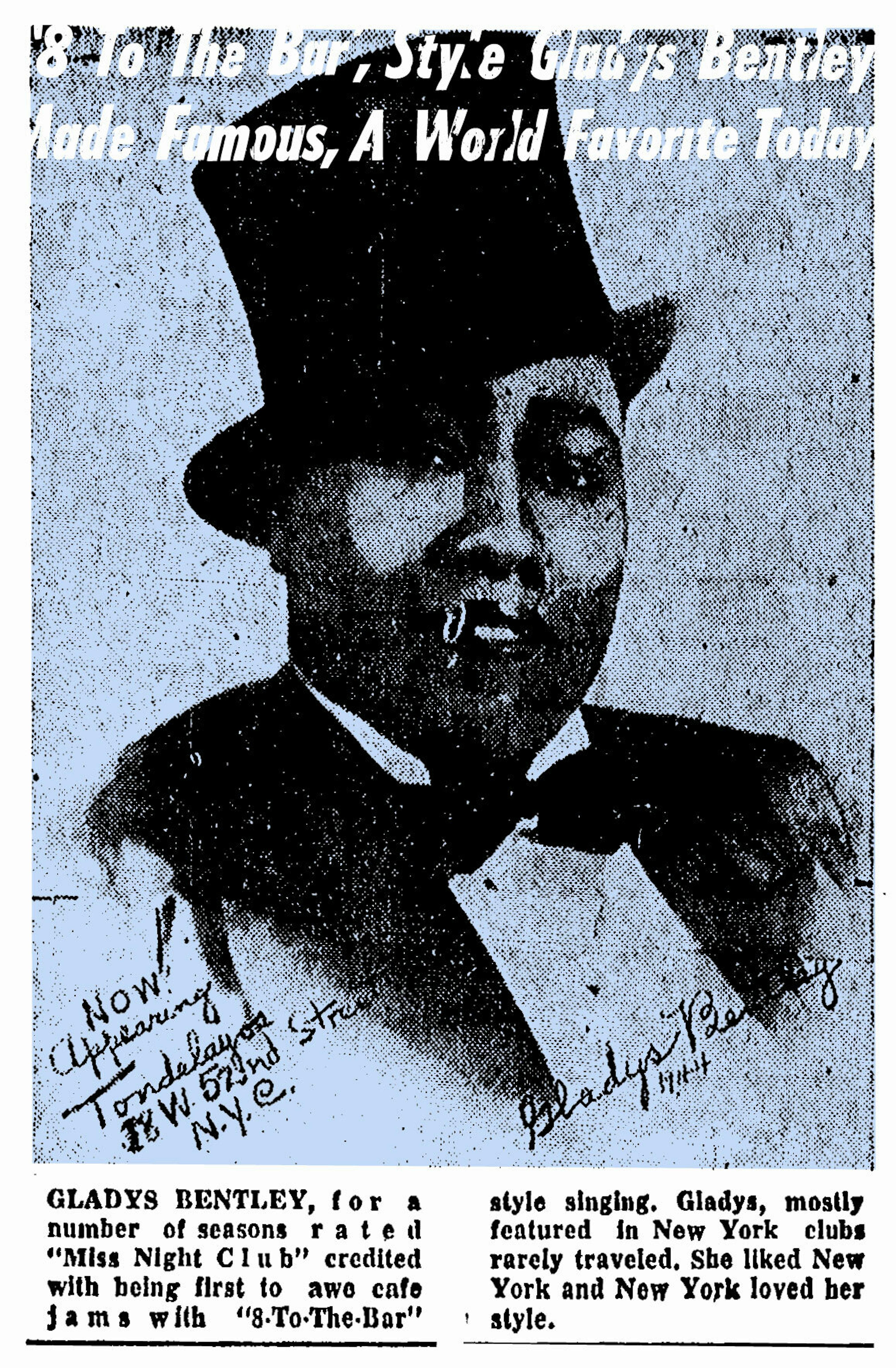 Ginger Brooks Takahashi
She was married to a white woman Gladys Bentley, 1907-1960, 2010
Courtesy the artist