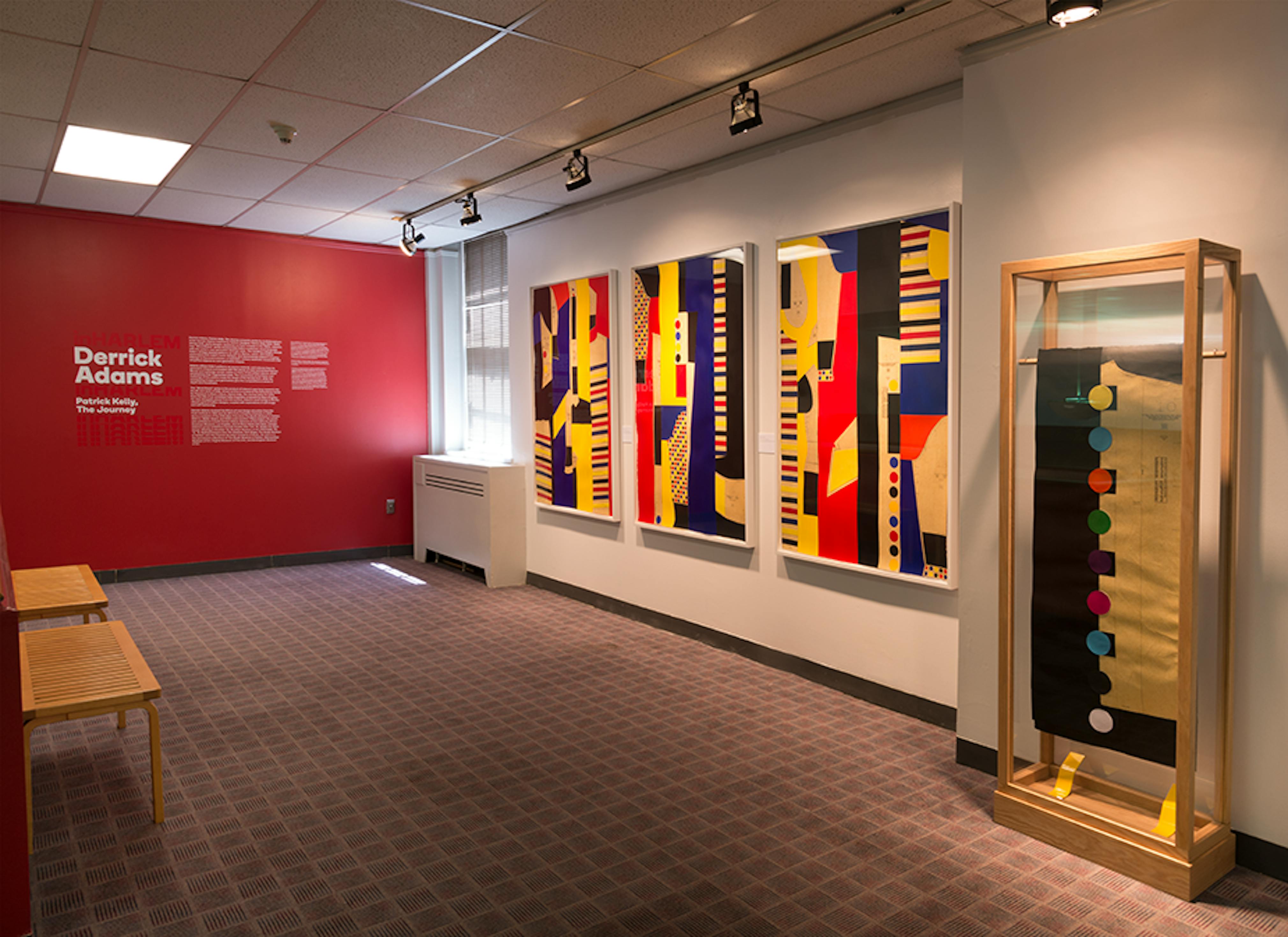 Derrick Adams: Patrick Kelly, The Journey (Installation View) at NYPL Countee Cullen Library, 2017. Presented by The Studio Museum in Harlem. Photo: Adam Reich.