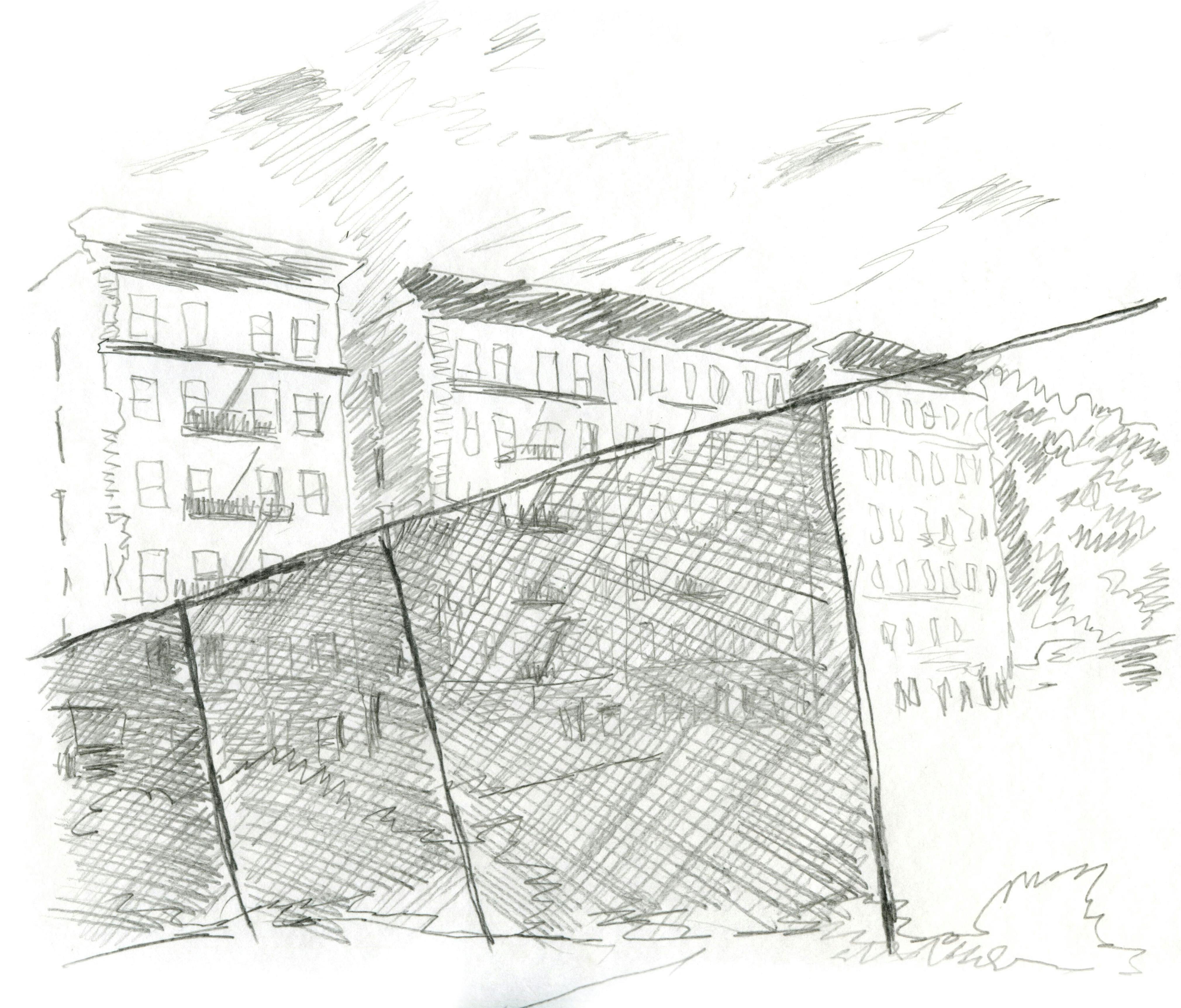 Wardell Milan
Drawing of Harlem (detail), 2009
Courtesy the artist