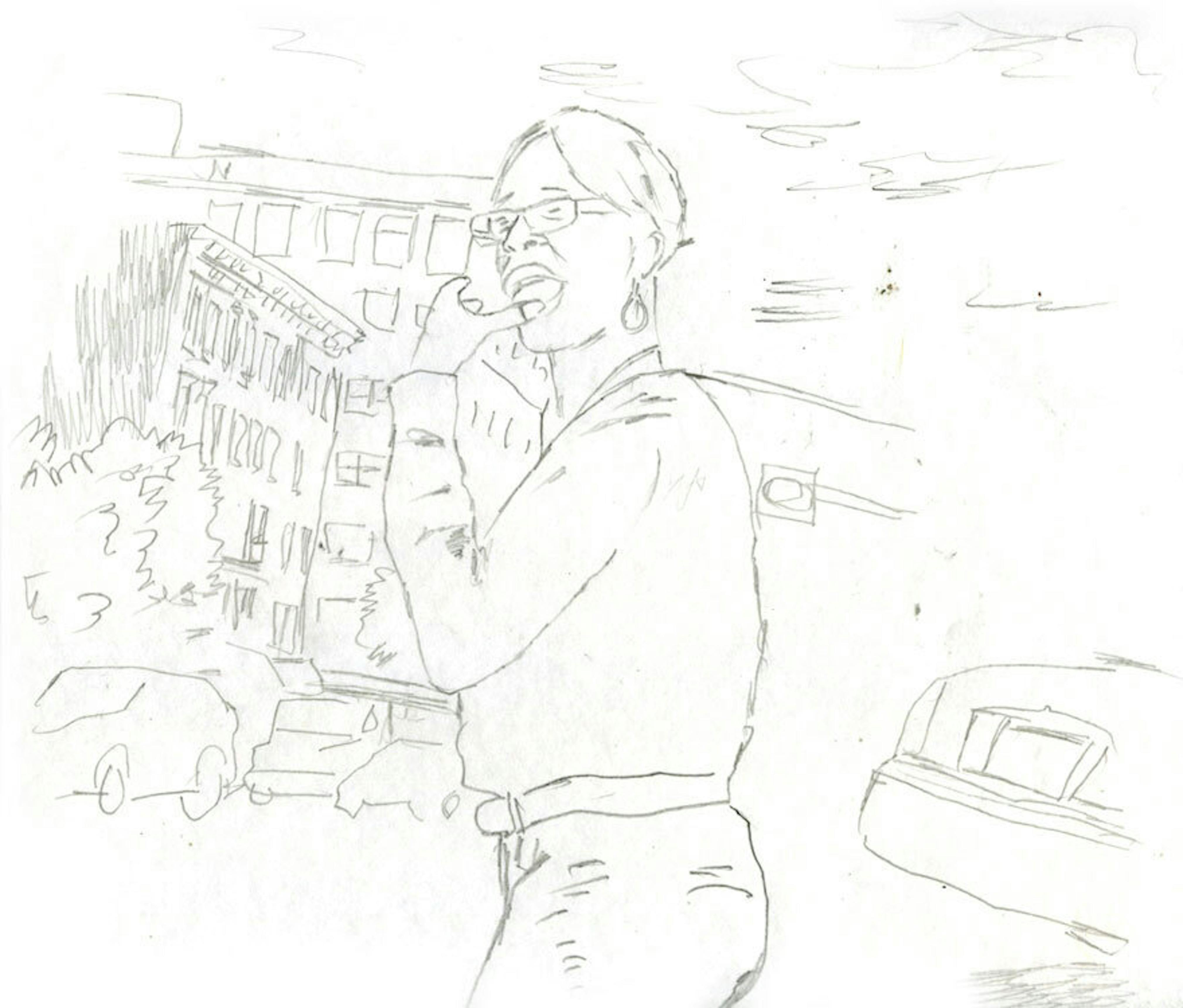 Wardell Milan
Drawing of Harlem (detail), 2009
Courtesy the artist