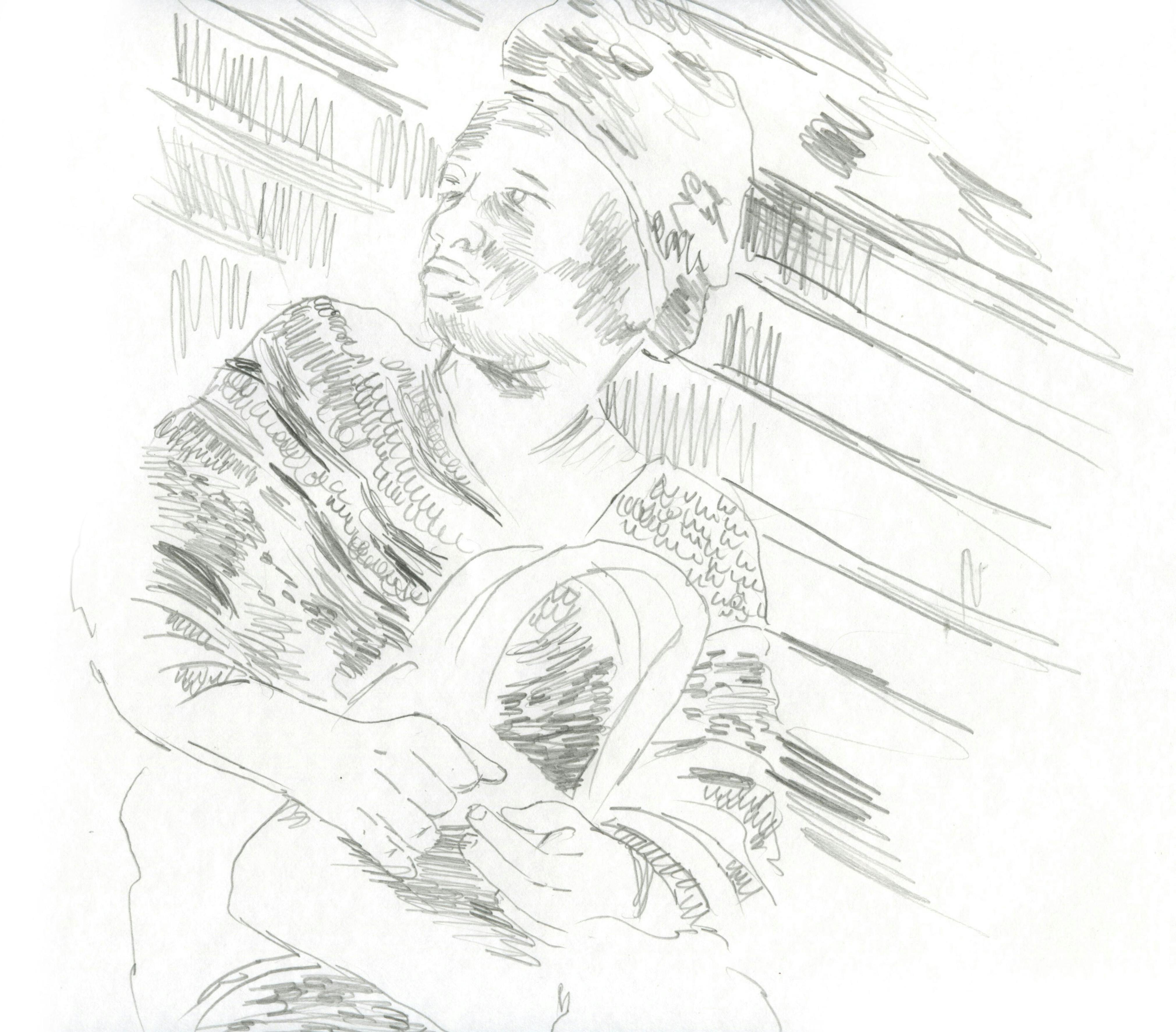 Wardell Milan
Drawing of Harlem (detail), 2009
Courtesy the artist