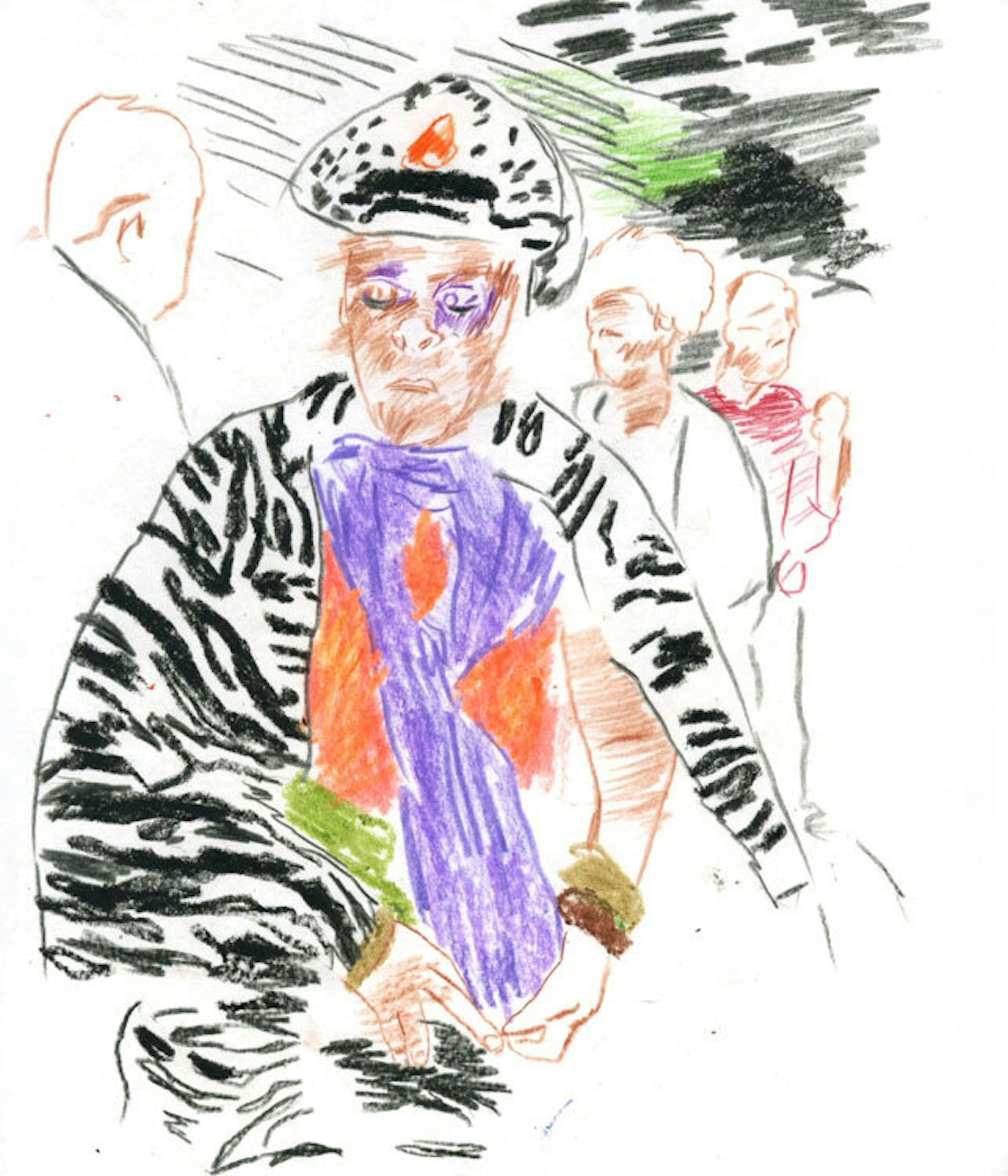 Wardell Milan
Drawing of Harlem (detail), 2009
Courtesy the artist