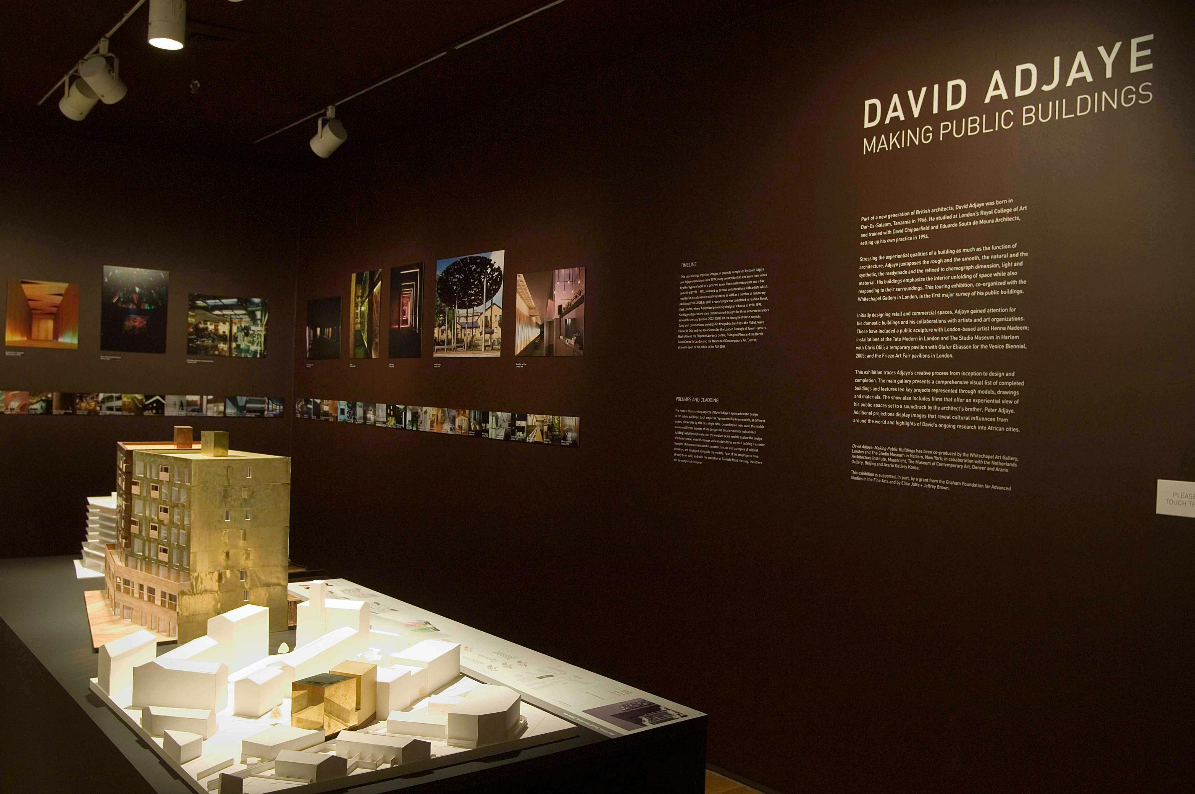 David Adjaye: Making Public Buildings (installation view), 2007
	Photo: Adam Reich