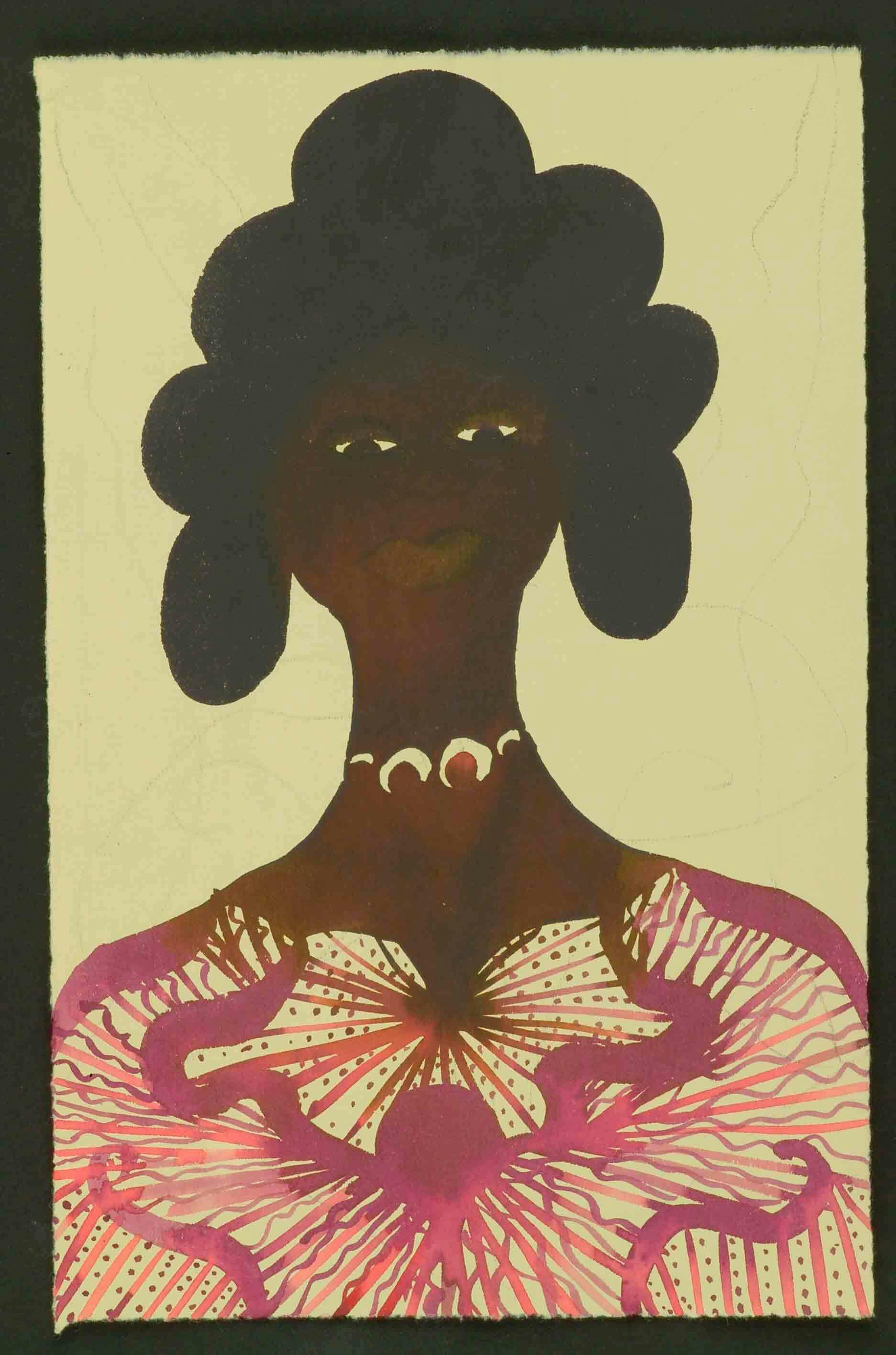 Chris Ofili
Harem 4 (detail), 1995-2005
Watercolour and pencil on paper, 9 3/5 x 6 1/5 in.
Courtesy the Artist and David Zwirner Gallery