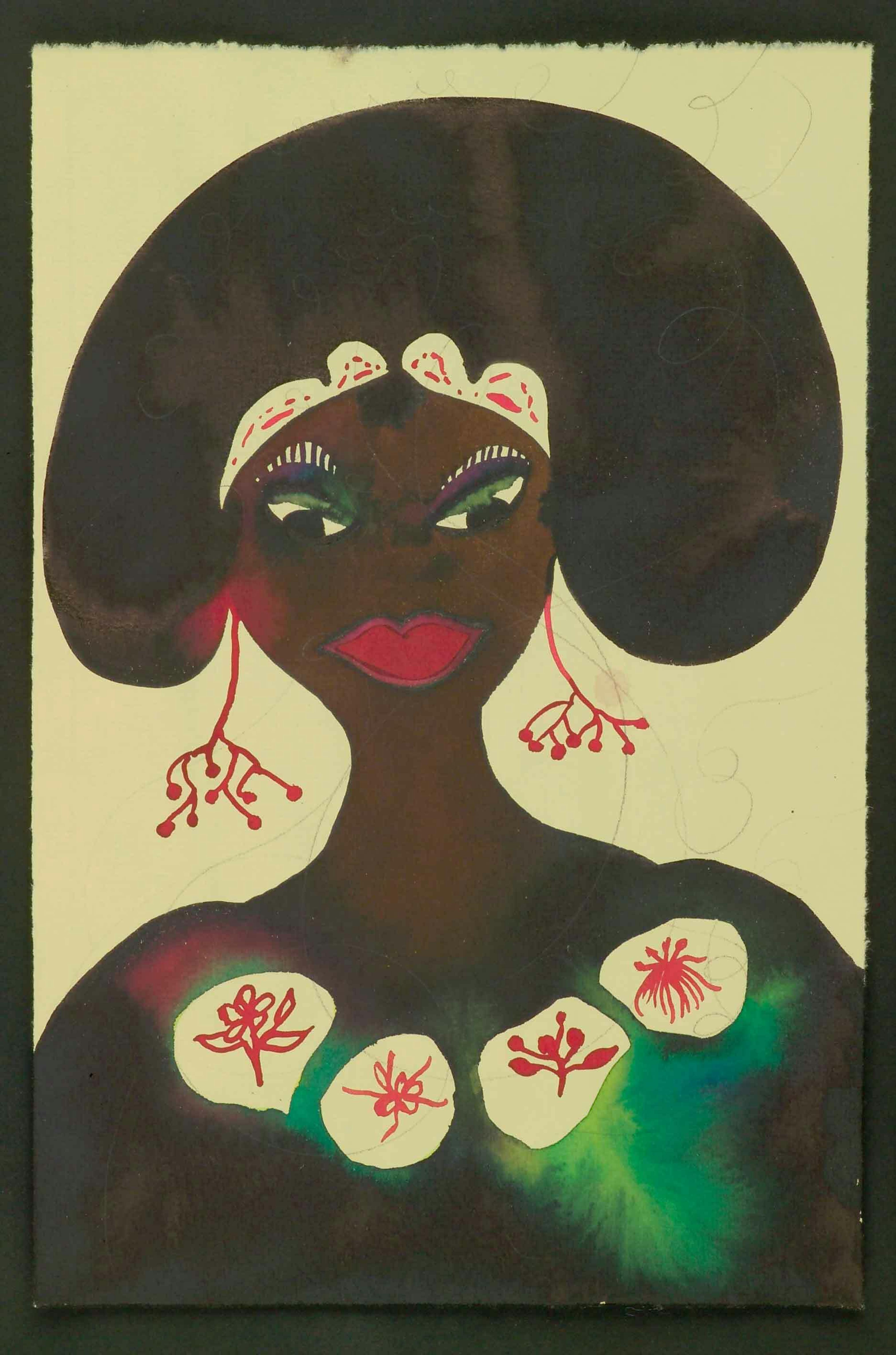 Chris Ofili
The Couples (detail), 1995-2005
Watercolour and pencil on paper, 9 3/5 x 6 1/5 in.
Courtesy the Artist
 