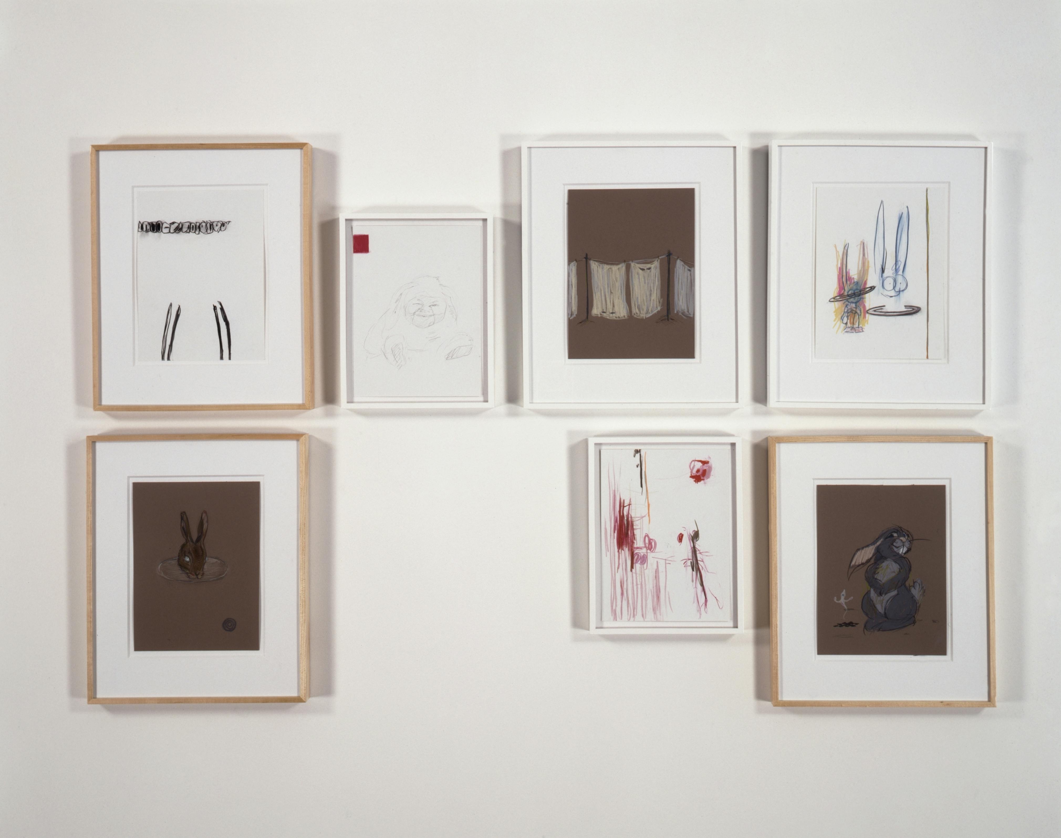 Nayland Blake
	Bunny Group, The Grind, 1996-97
	Graphite and colored pencil on paper
	Seven sheets, each: 12 x 9 inches
	Courtesy Matthew Marks Gallery
	
	 