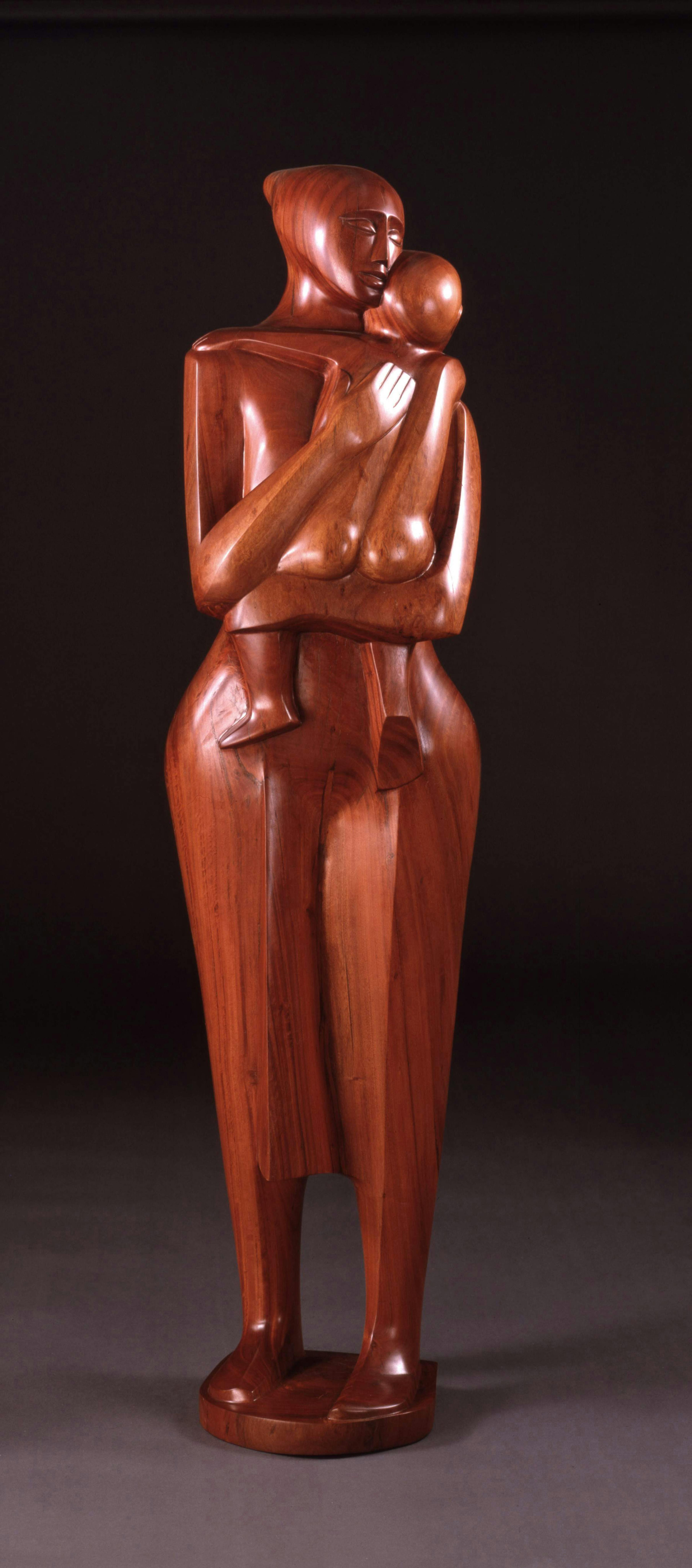 Elizabeth Catlett 
Mother and Child, 1993
Mahogany
67 1/2 × 16 1/2 × 15 1/2 in.
Museum Purchase