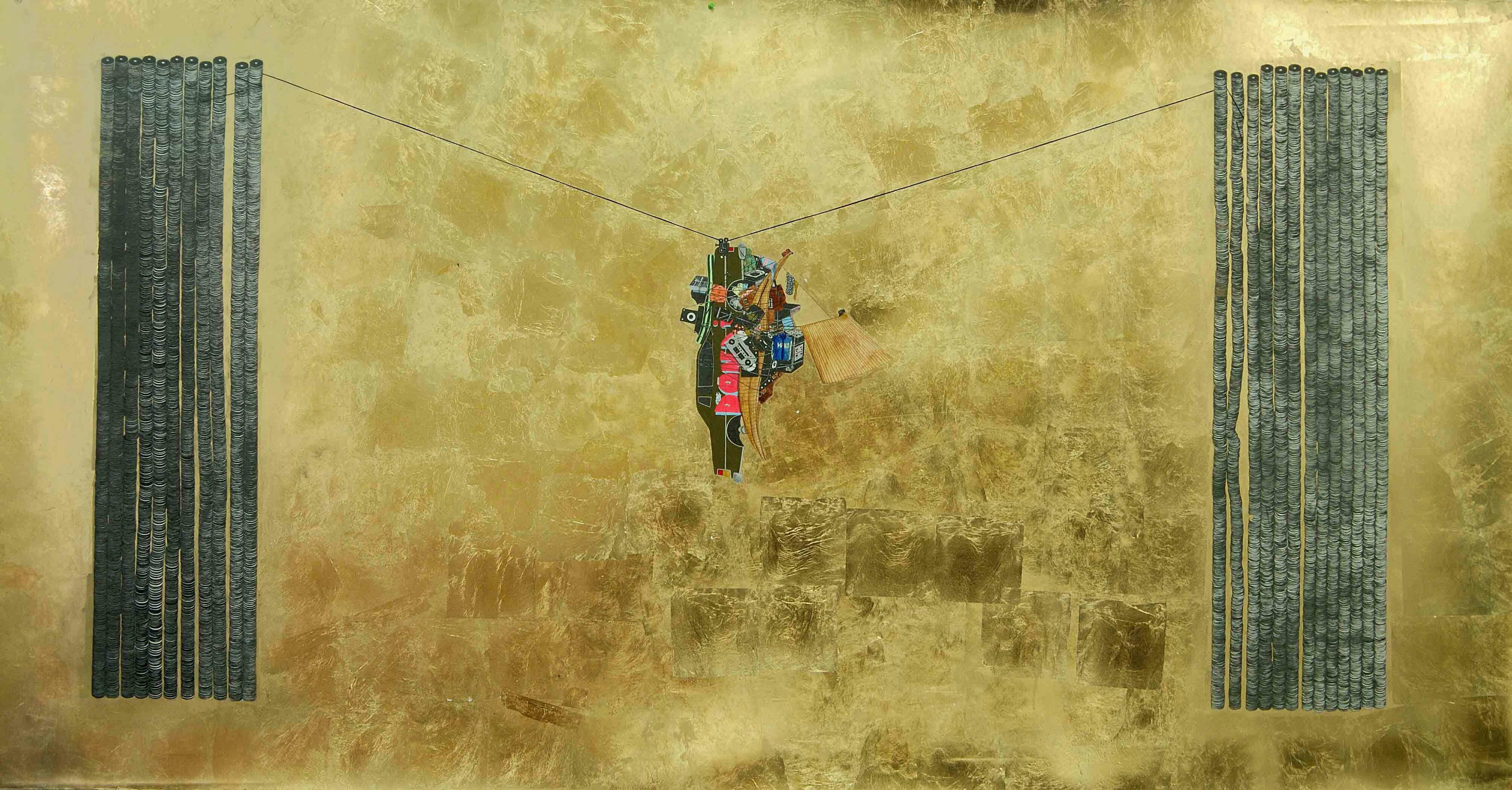 William Cordova
	Memories of Underdevelopment, 2005
	Graphite, ink and goldlead on paper, 60 x 108 in.
	Photo: Adam Reich