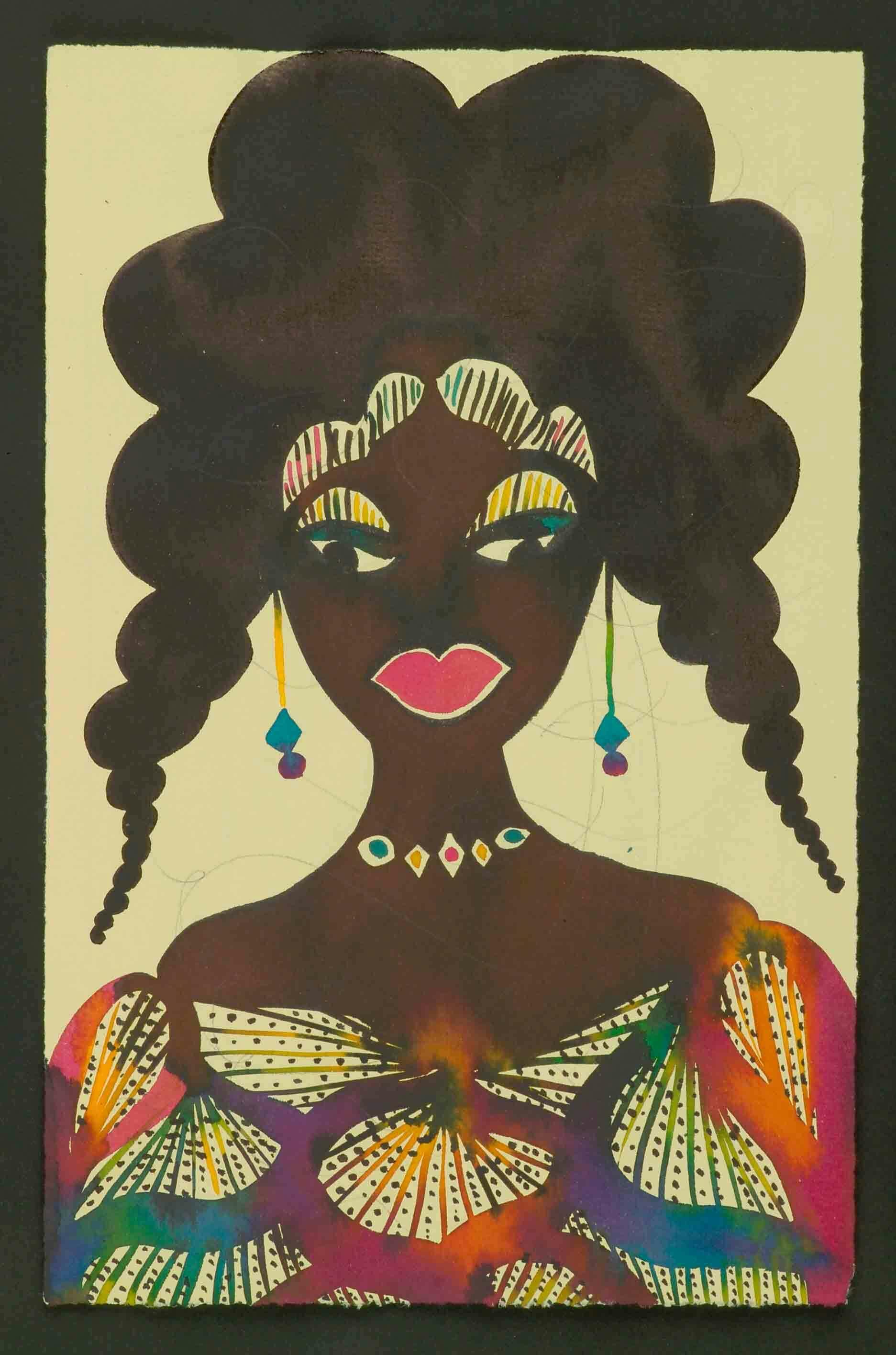 Chris Ofili
The Couples (detail), 1995-2005
Watercolour and pencil on paper, 9 3/5 x 6 1/5 in.
Courtesy the Artist