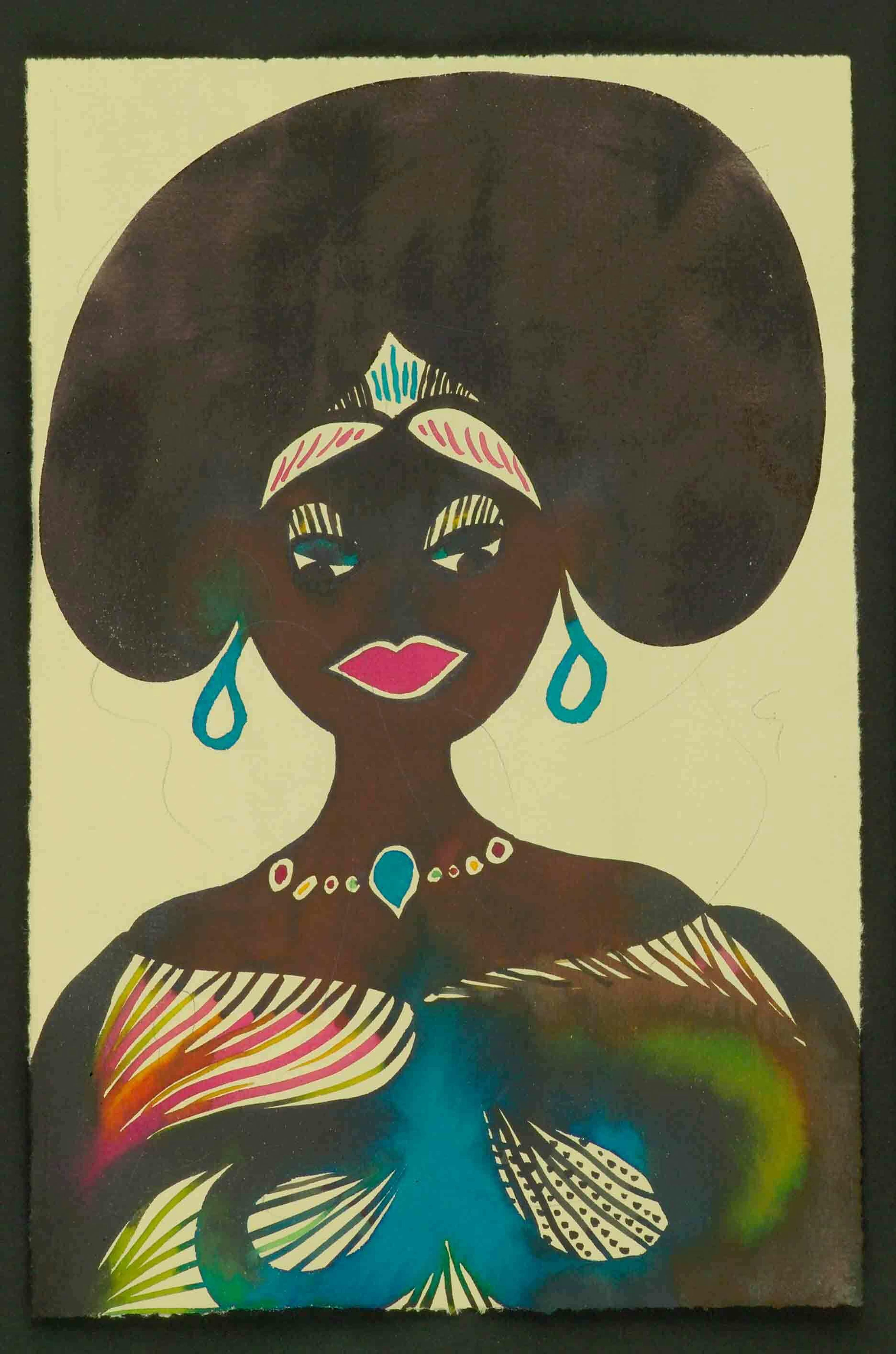 Chris Ofili
The Couples (detail), 1995-2005
Watercolour and pencil on paper, 9 3/5 x 6 1/5 in.
Courtesy the Artist