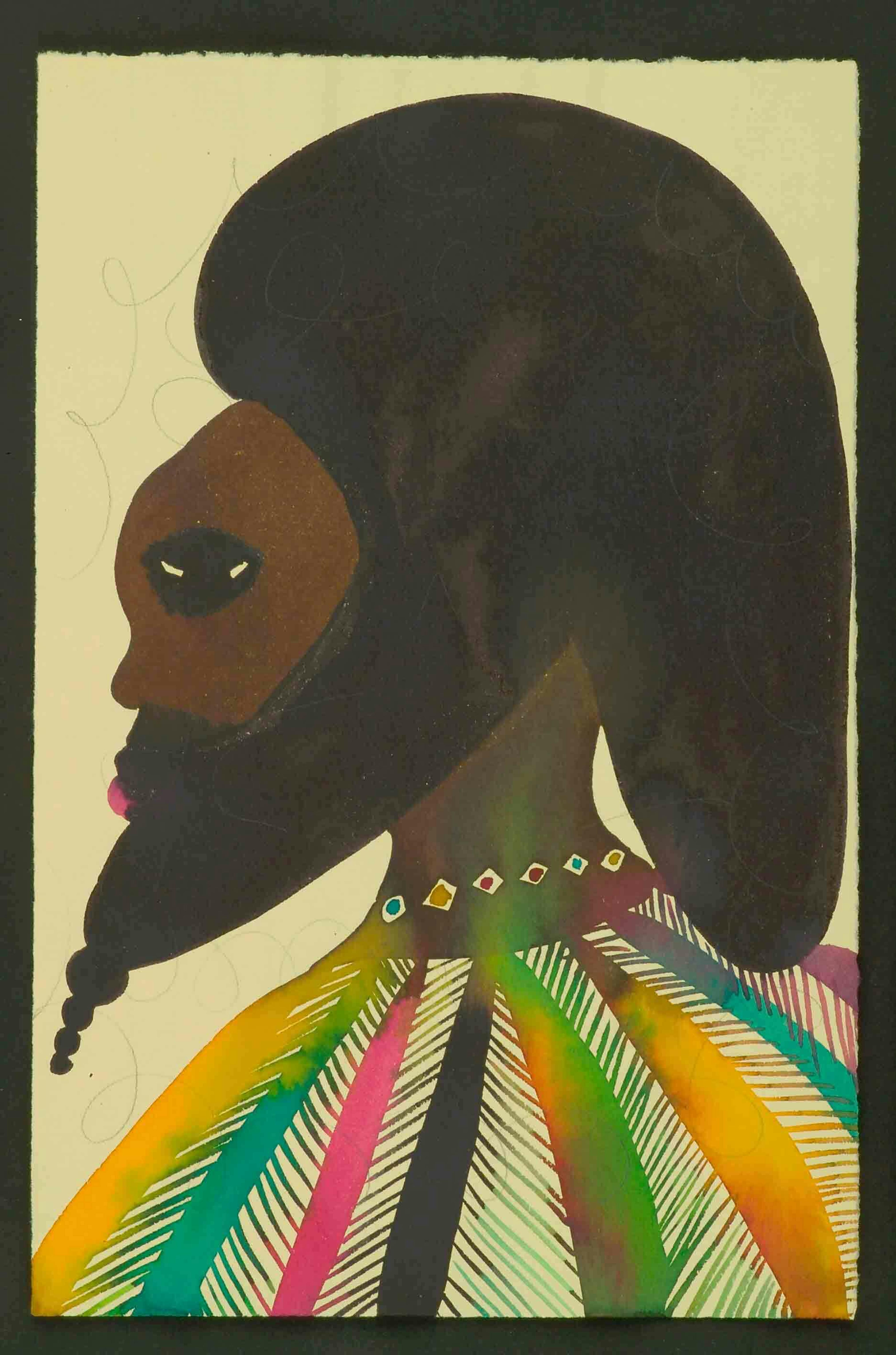 Chris Ofili
The Couples (detail), 1995-2005
Watercolour and pencil on paper, 9 3/5 x 6 1/5 in.
Courtesy the Artist