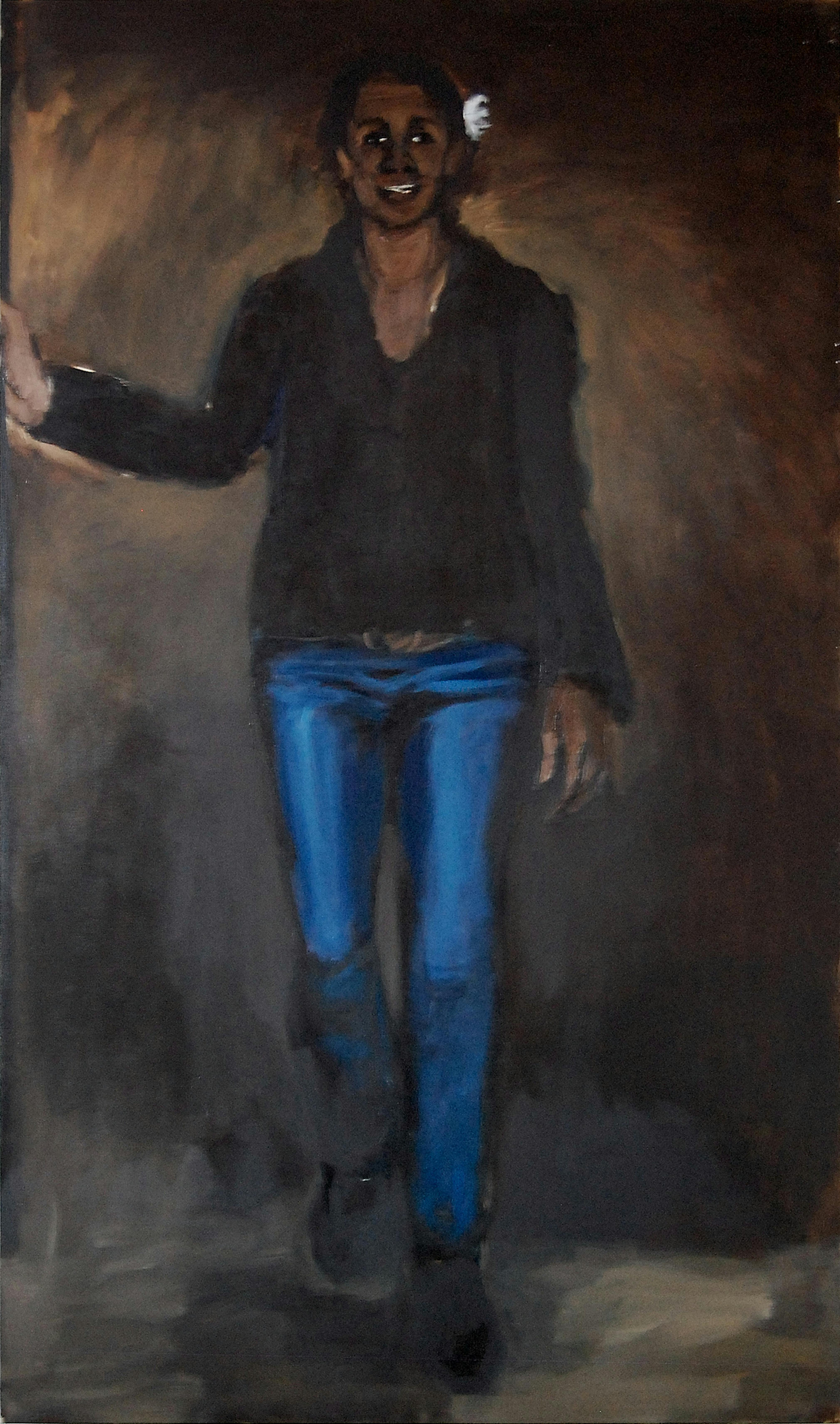 Lynette Yiadom-Boakye
Debut, 2010
Oil on canvas, 78 3/4 x 47 1/4 in. (200 x 120 cm) Courtesy Elliot Perry and Jack Shainman Gallery, NY